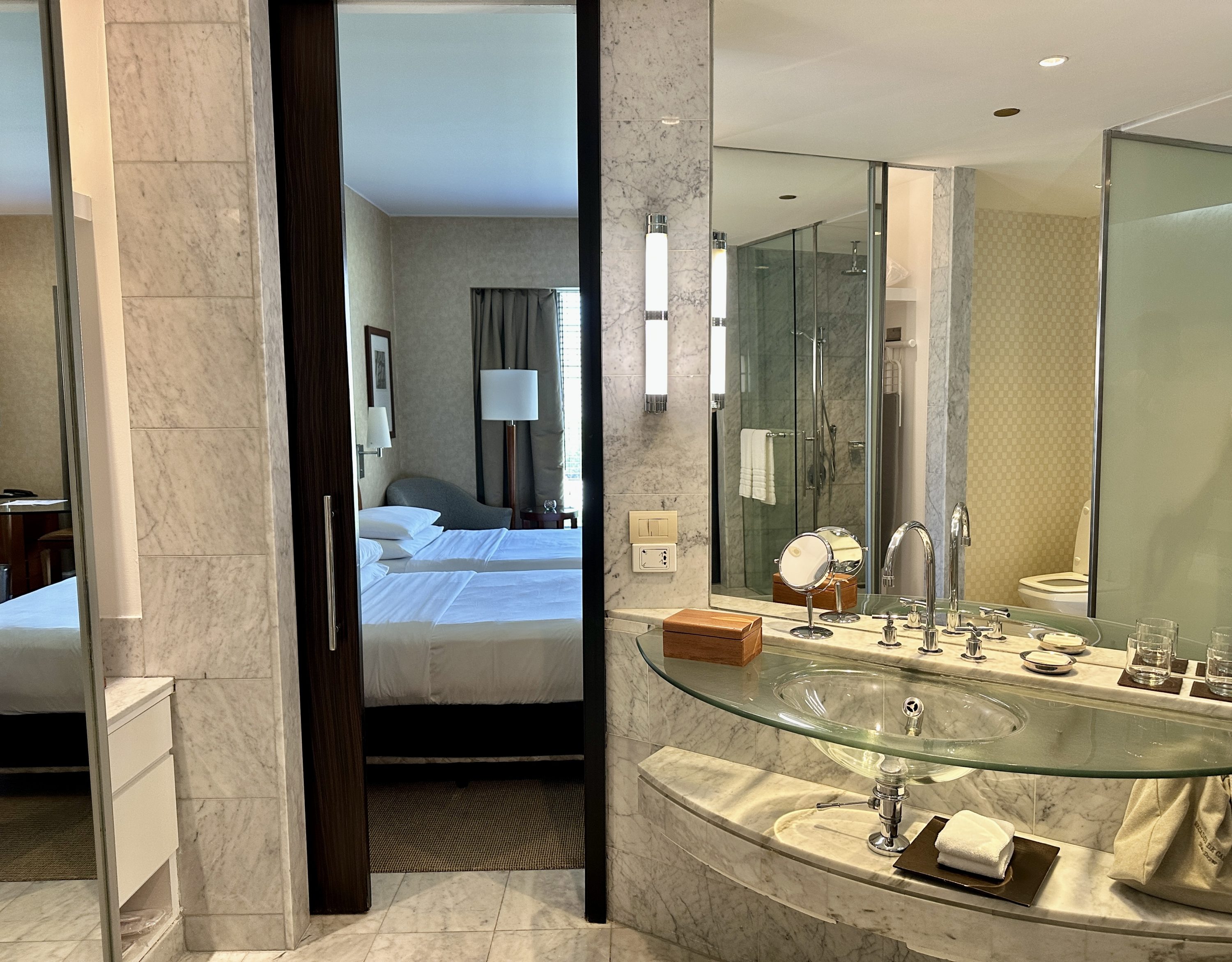 Park Hyatt Mendoza Bedroom View From Bathroom