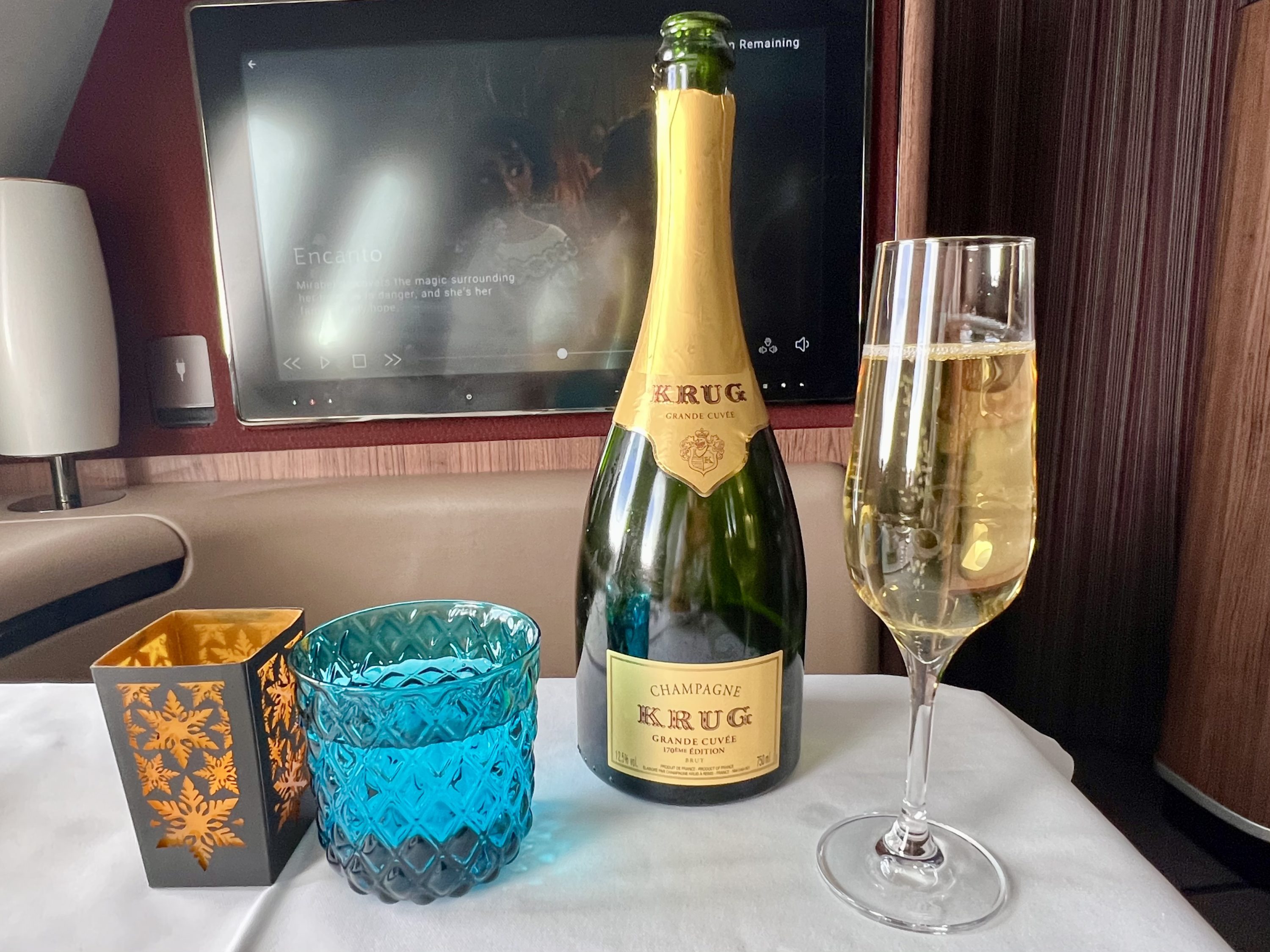 Qatar Airways Airbus A380 first class FB Krug