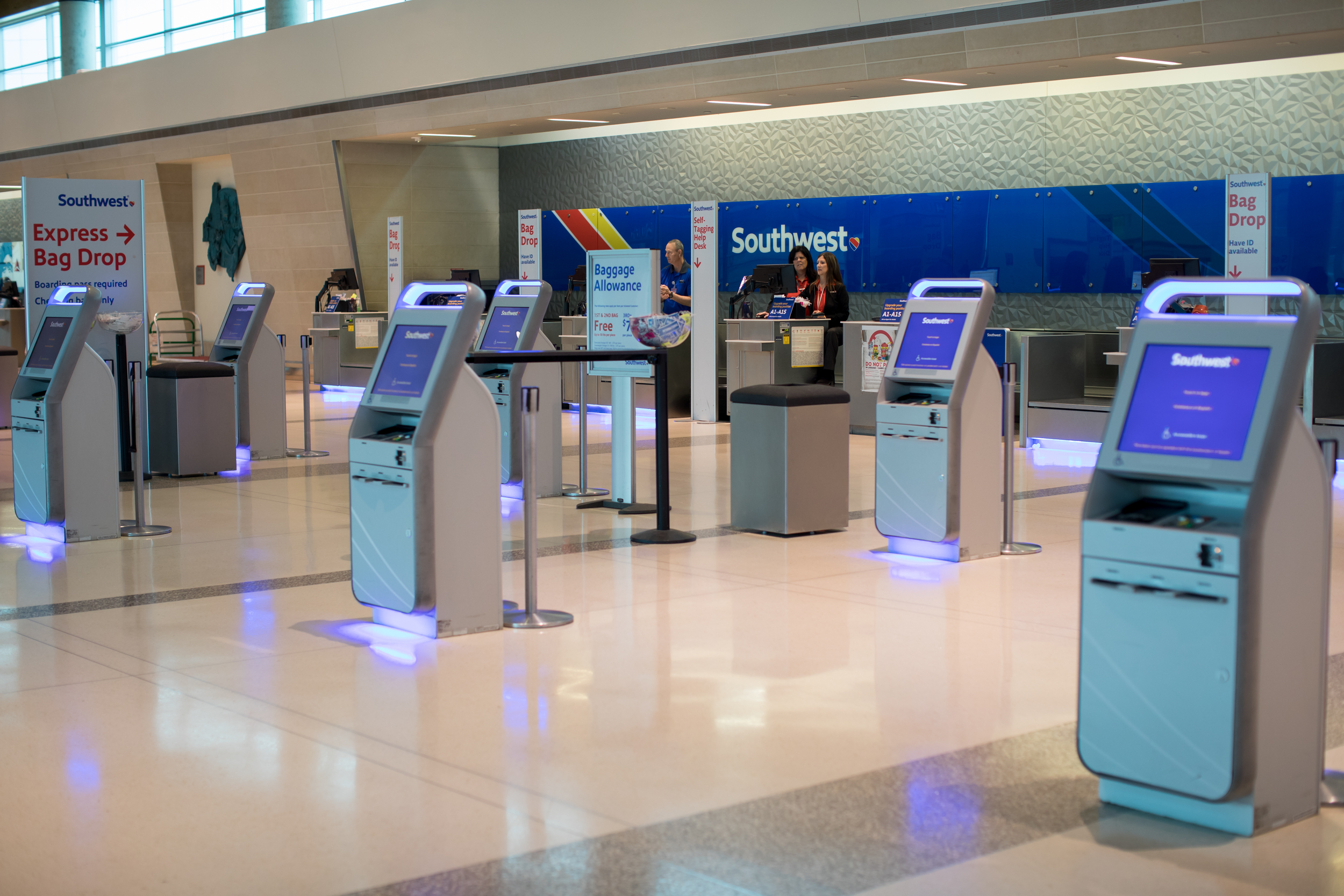 Southwest check in kiosks