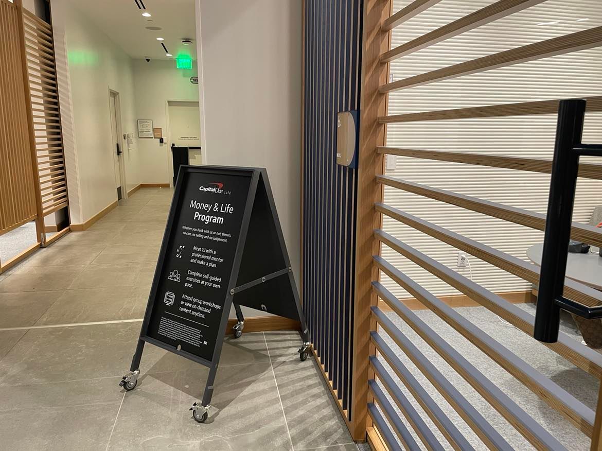 Study room at the Houston Galleria Capital One Café