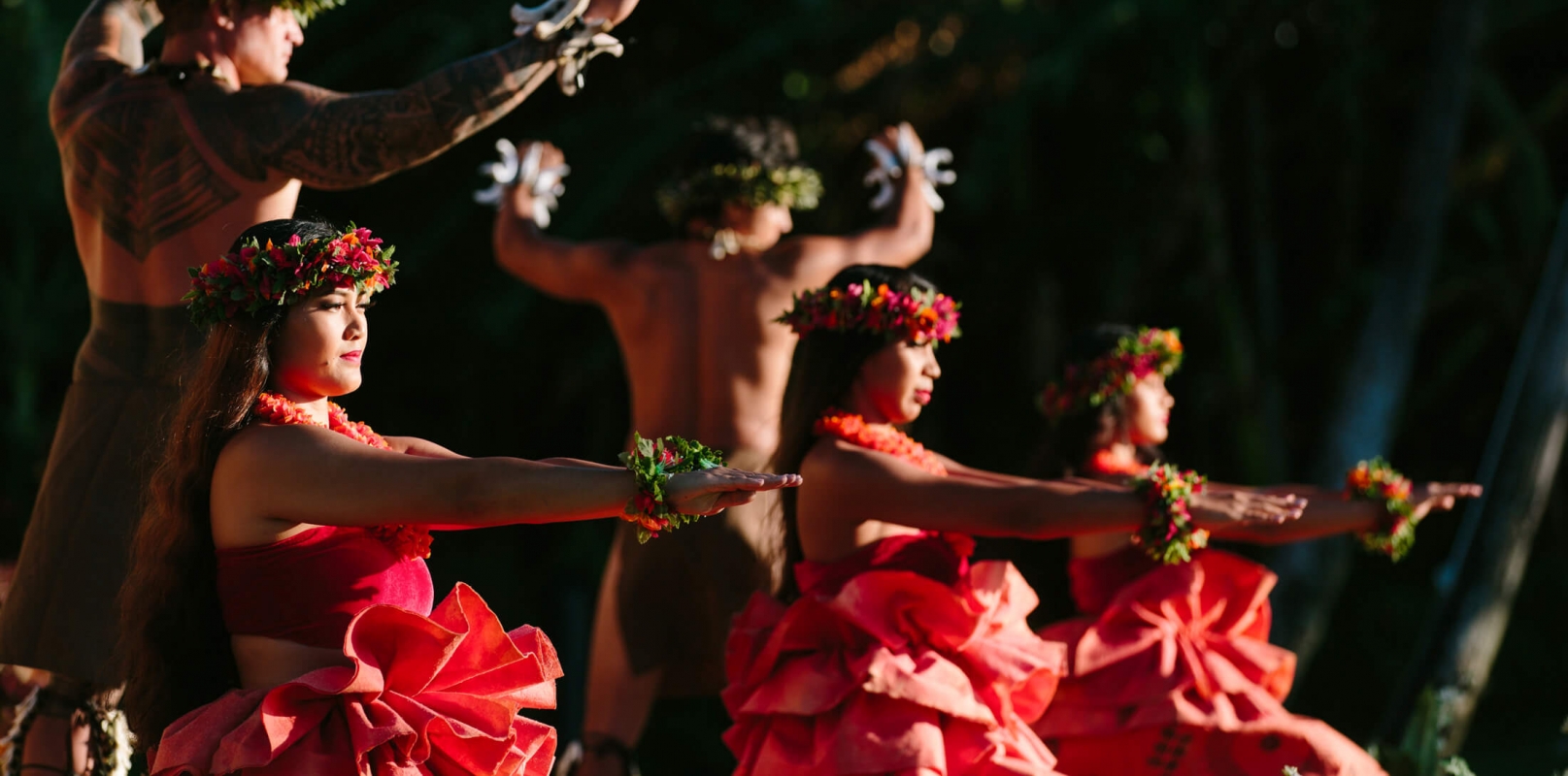 Luau dancers at the Grand Wailea Luau.