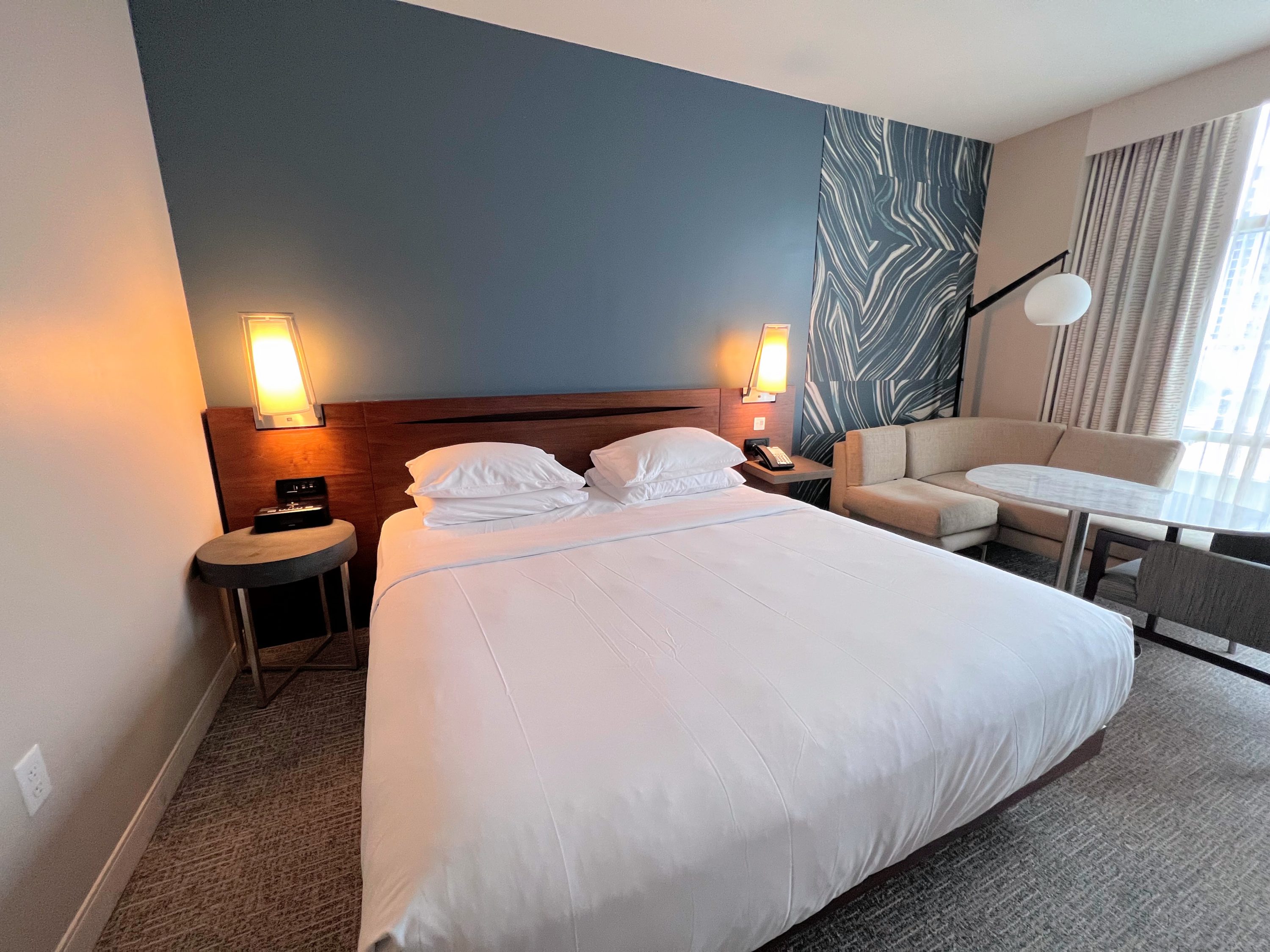 1 king bed room at Hyatt Regency Houston Galleria