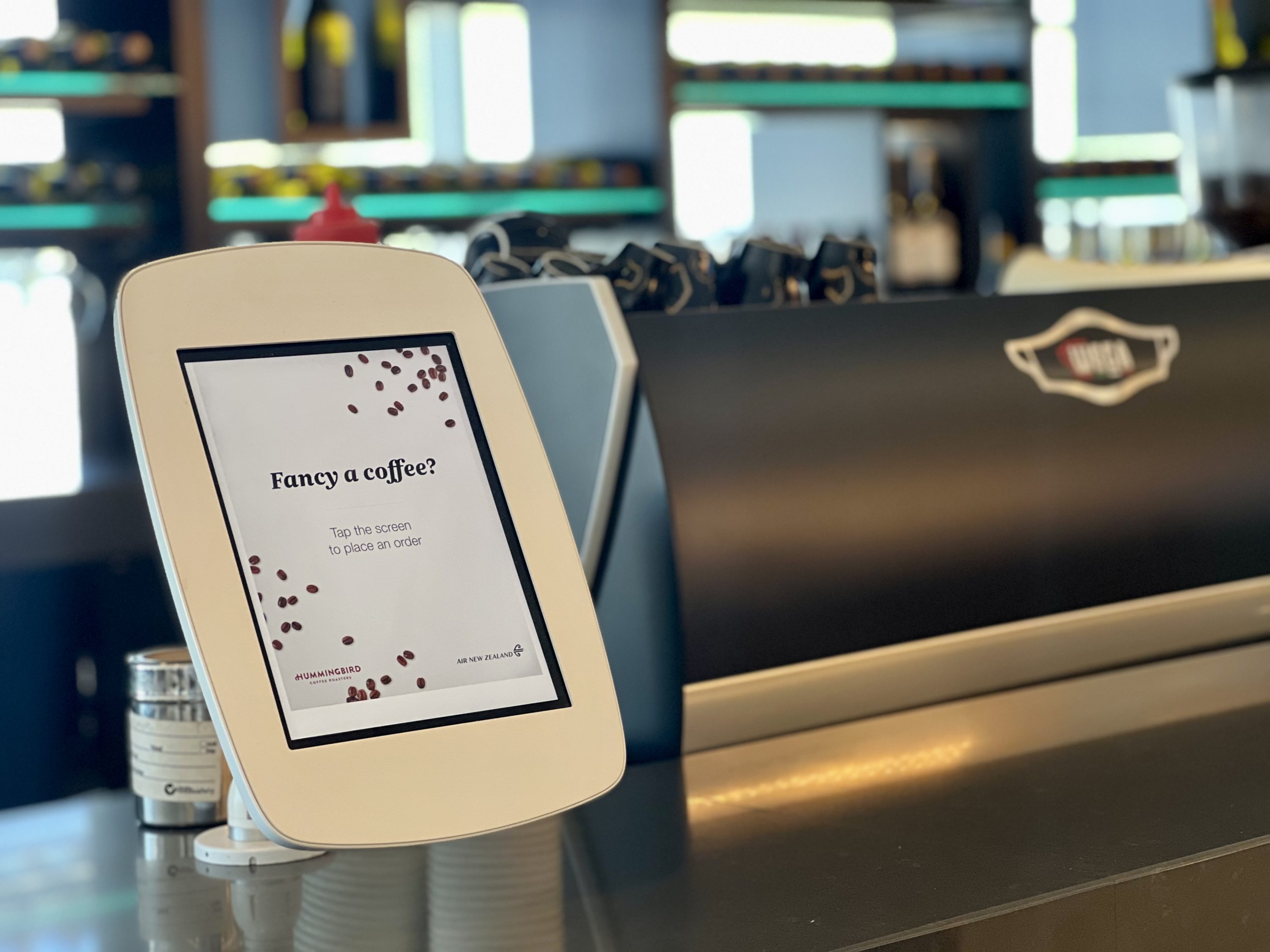 Air New Zealand Boeing 787 business class SYD lounge barista coffee