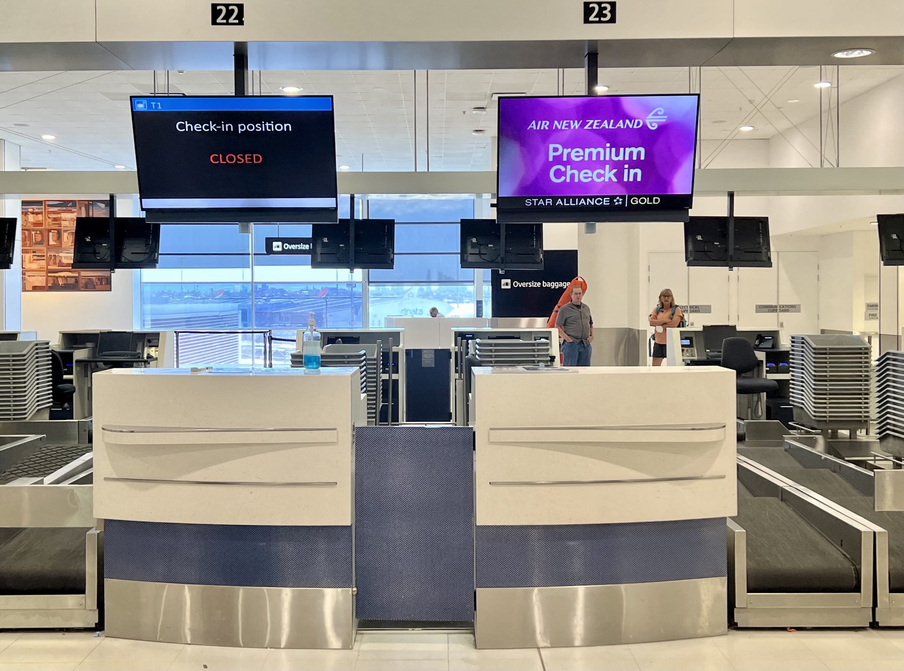 Air New Zealand Boeing 787 business class SYD premium check in