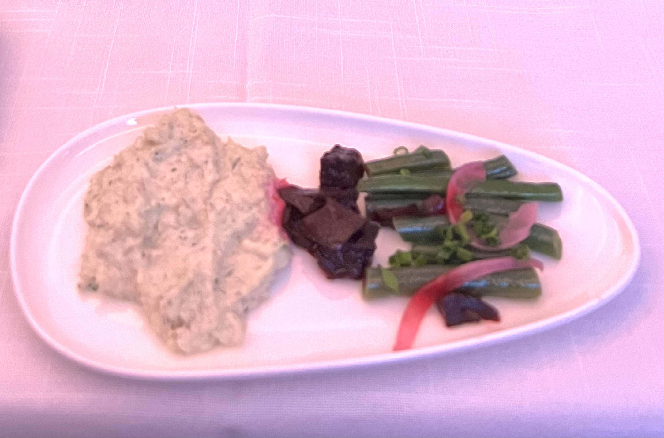 Air New Zealand Boeing 787 business class food starter