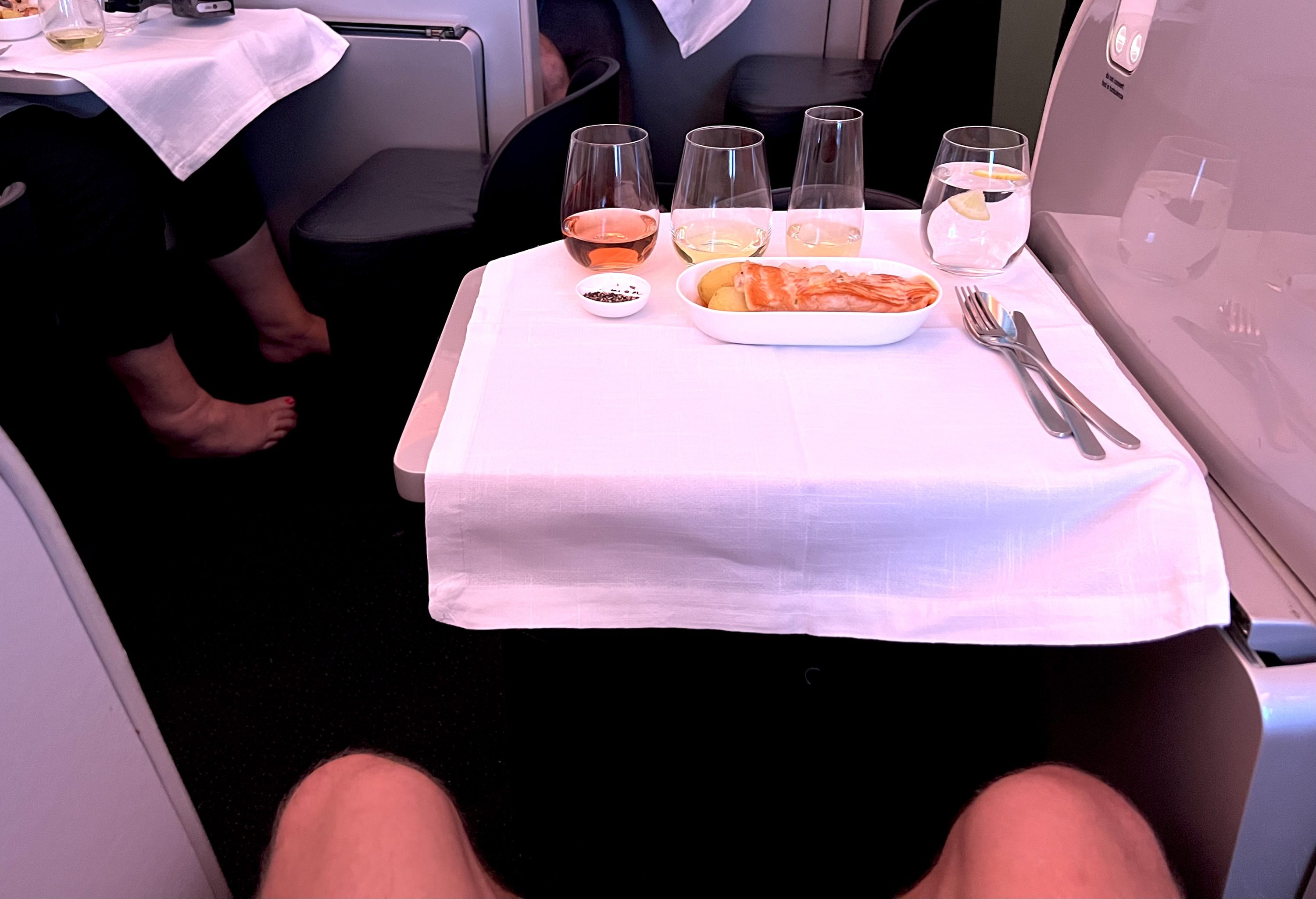 Air New Zealand Boeing 787 business class seat egress