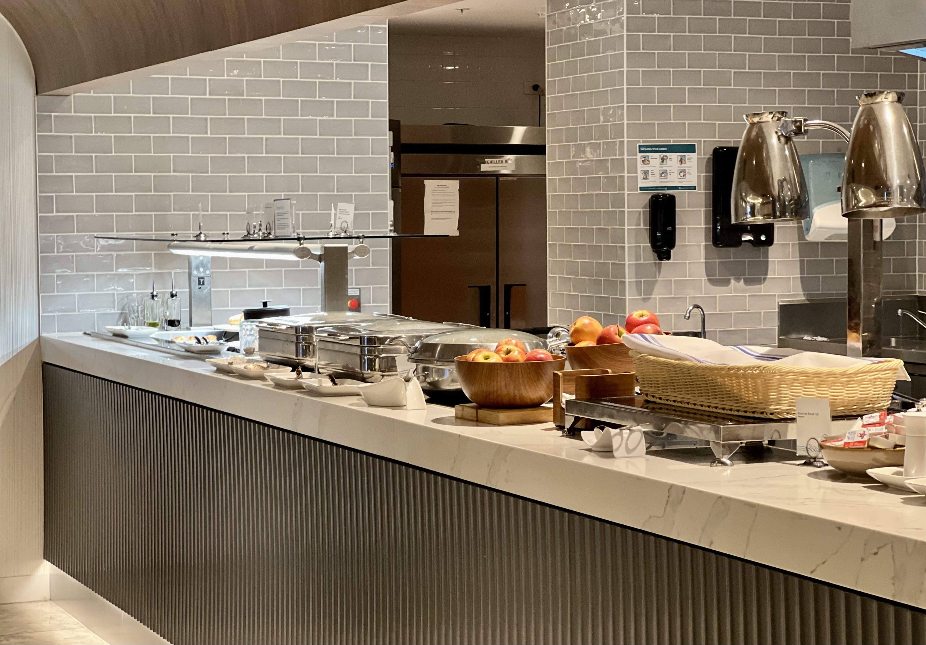 American Express Centurion Lounge Sydney buffet close up