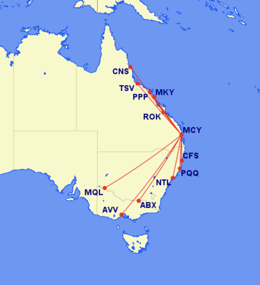 Bonza route map
