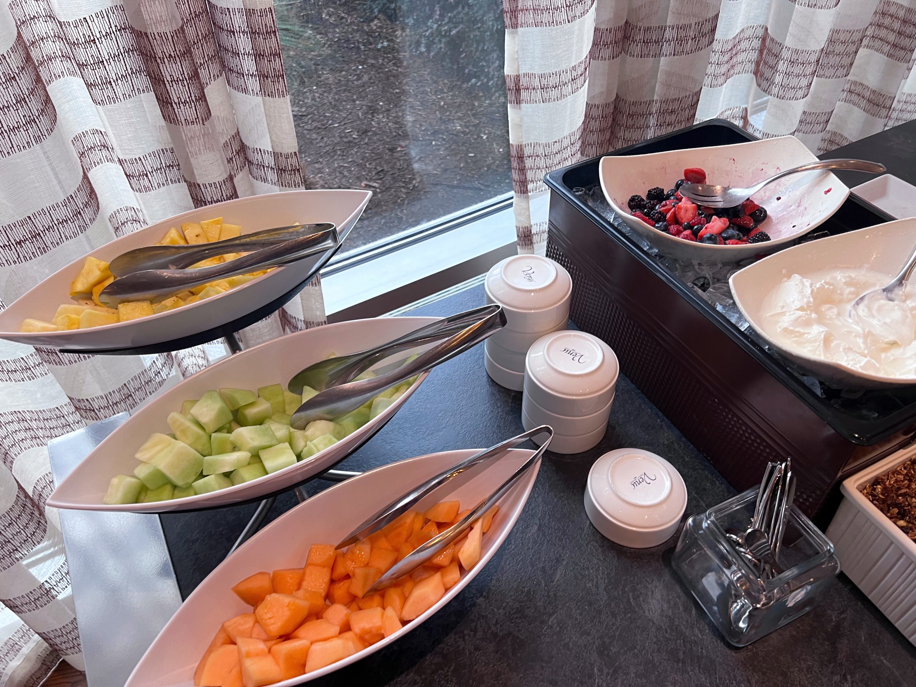 Breakfast buffet fruit at Hyatt Regency Houston Galleria