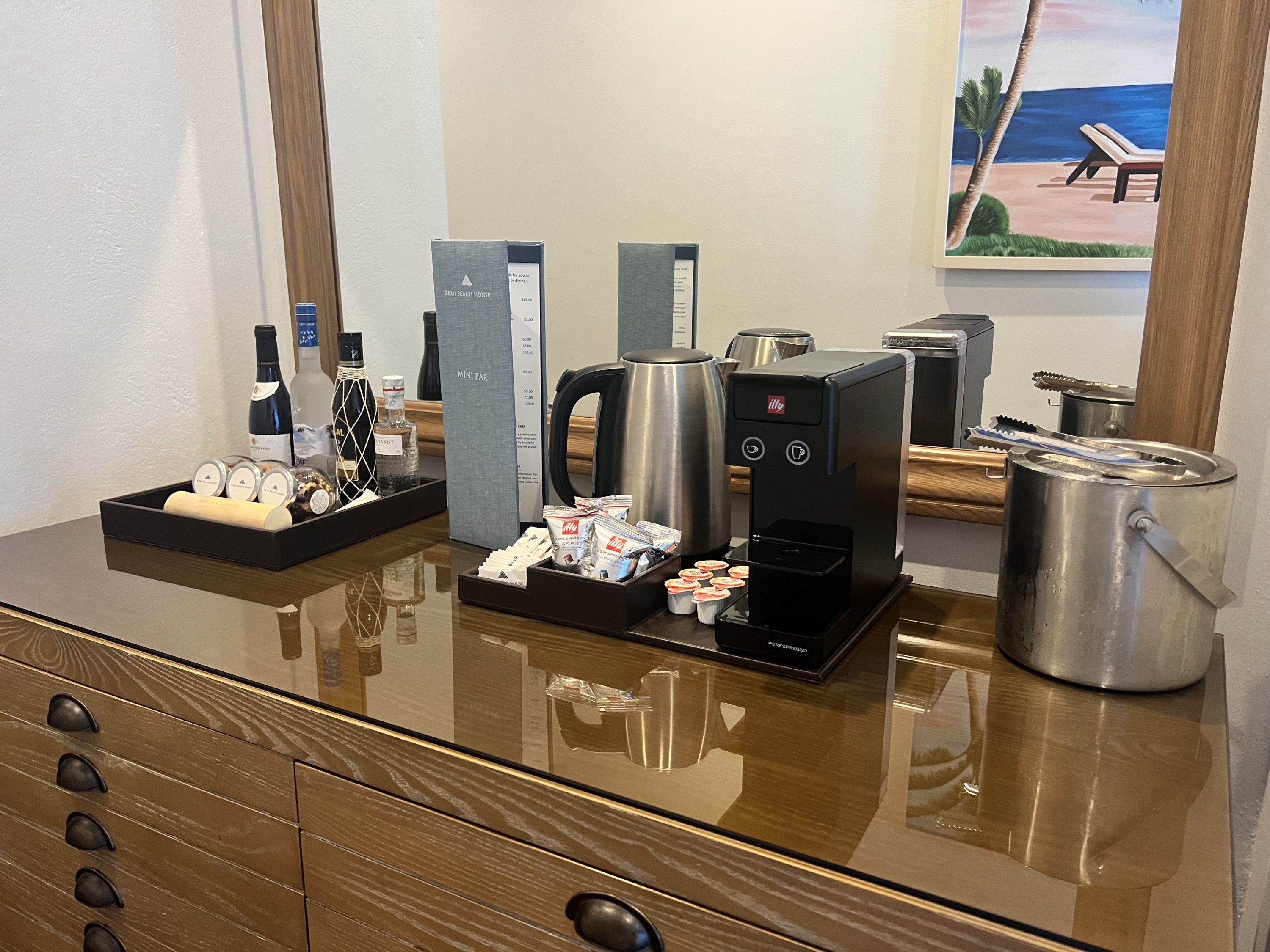 Coffee and Beverages at Zemi Beach House