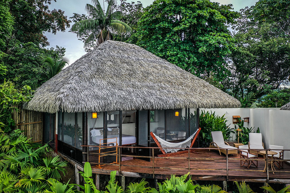 Aerial photo of a room at Lapa Rios Lodge, Drake Bay