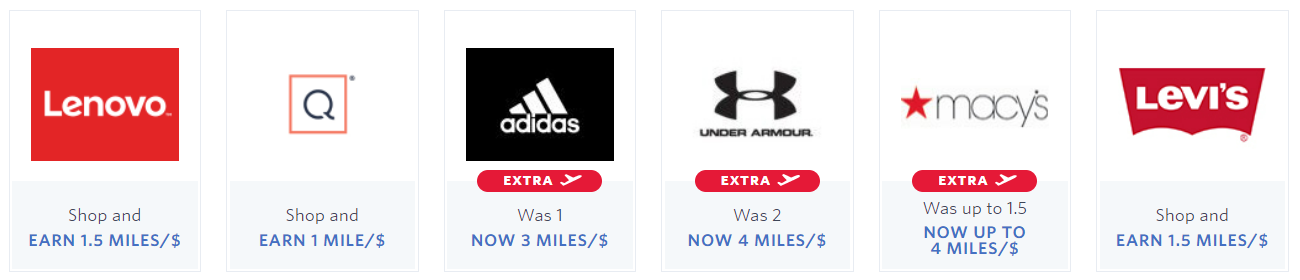 Delta SkyMiles Shopping specials