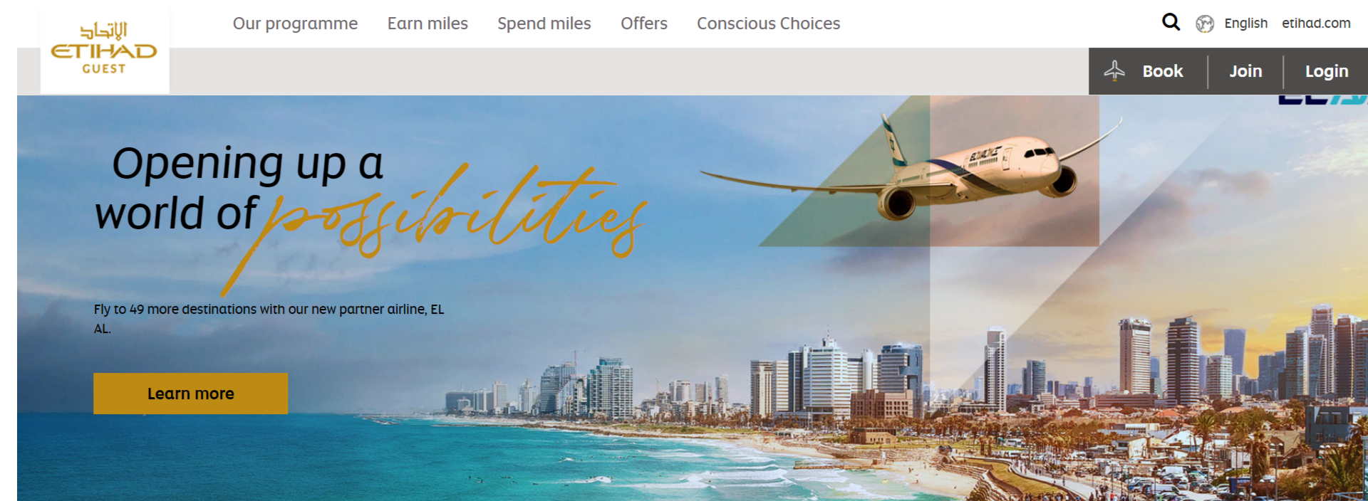 Etihad Guest Homepage