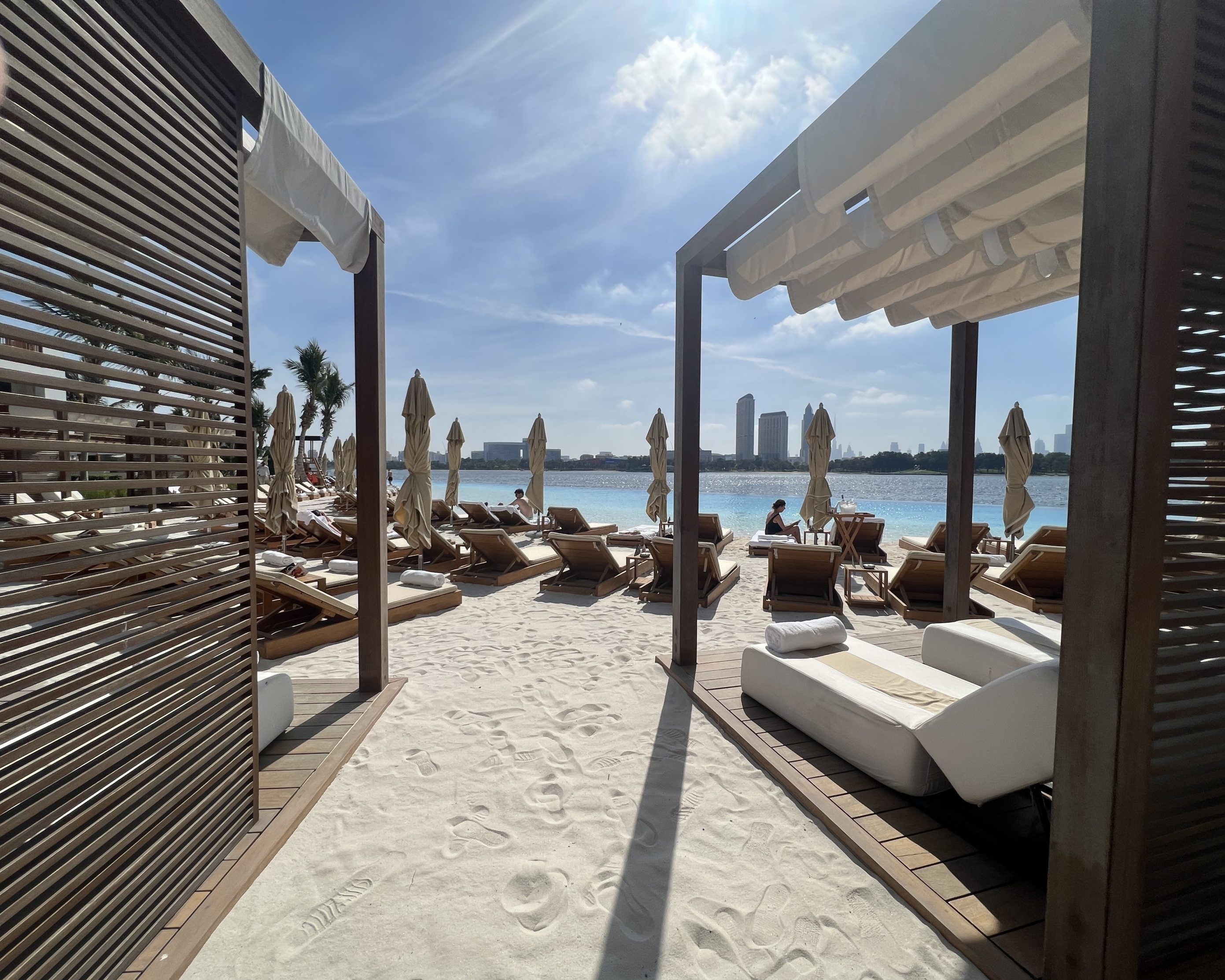 The Lagoon Beach by Twiggy pool Gazebo and seating options.