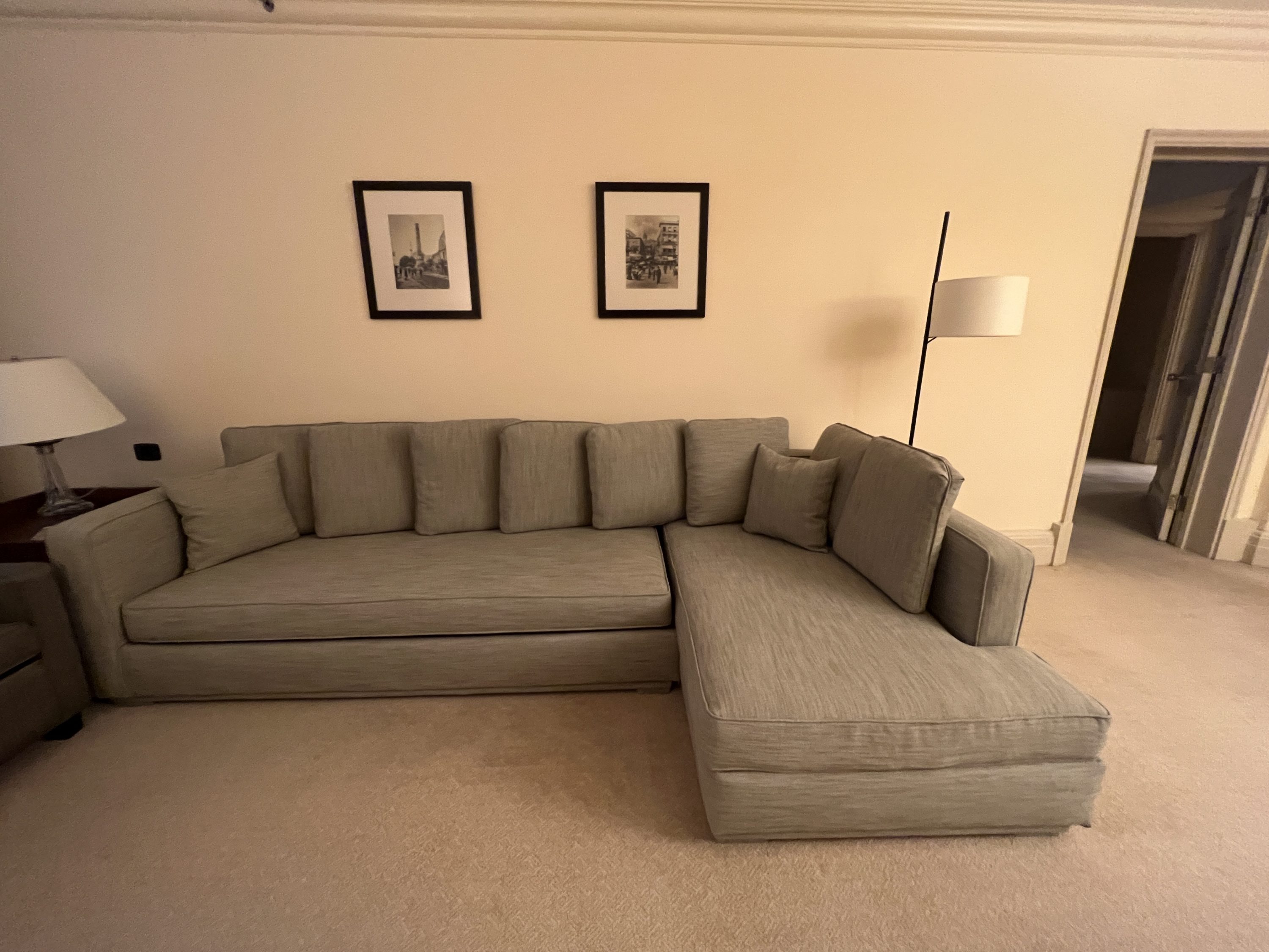 Grand Hyatt Istanbul Grand Suite King L-shaped couch