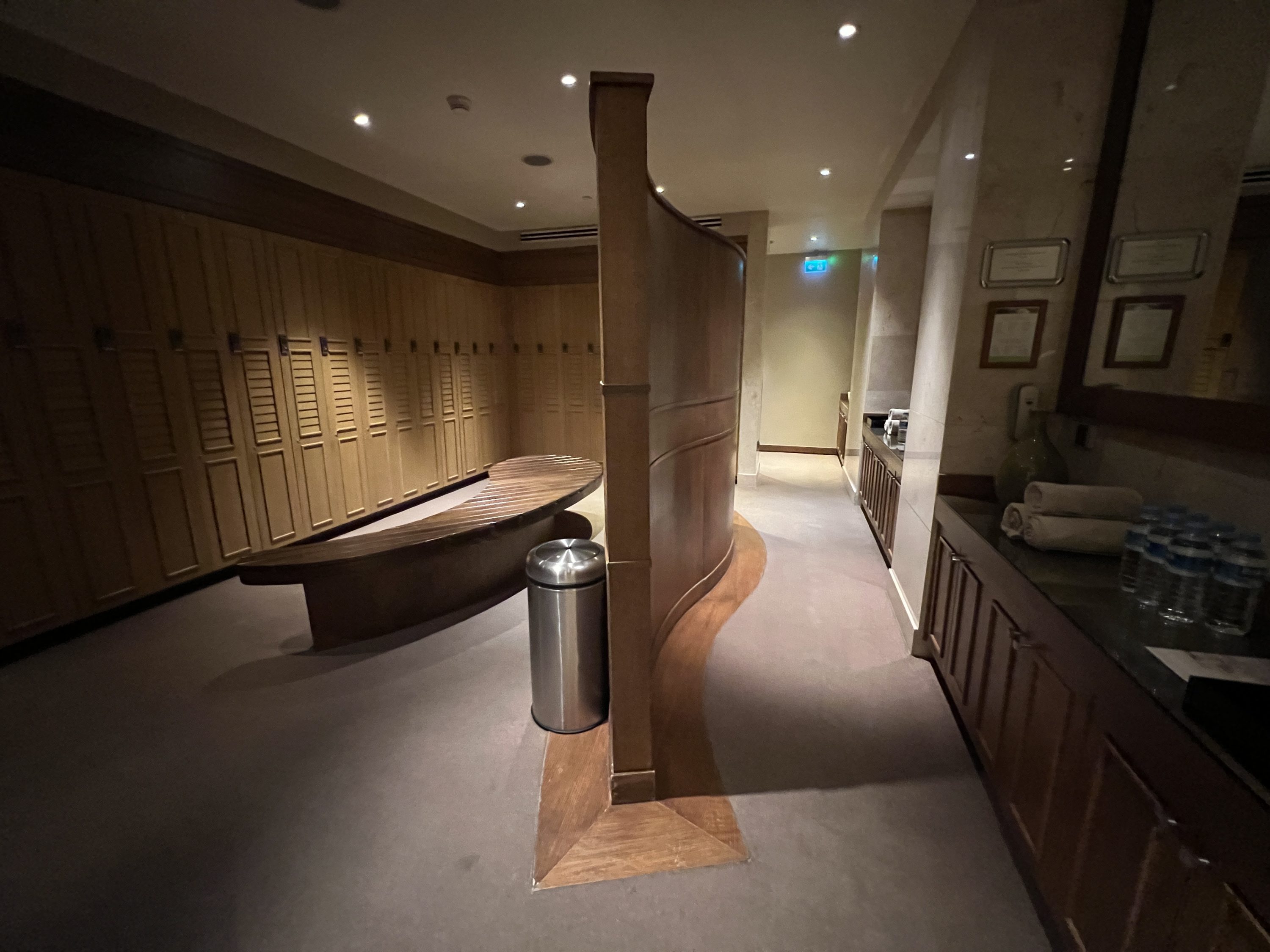 Grand Hyatt Istanbul Gaia Spa & Fitness Center locker room