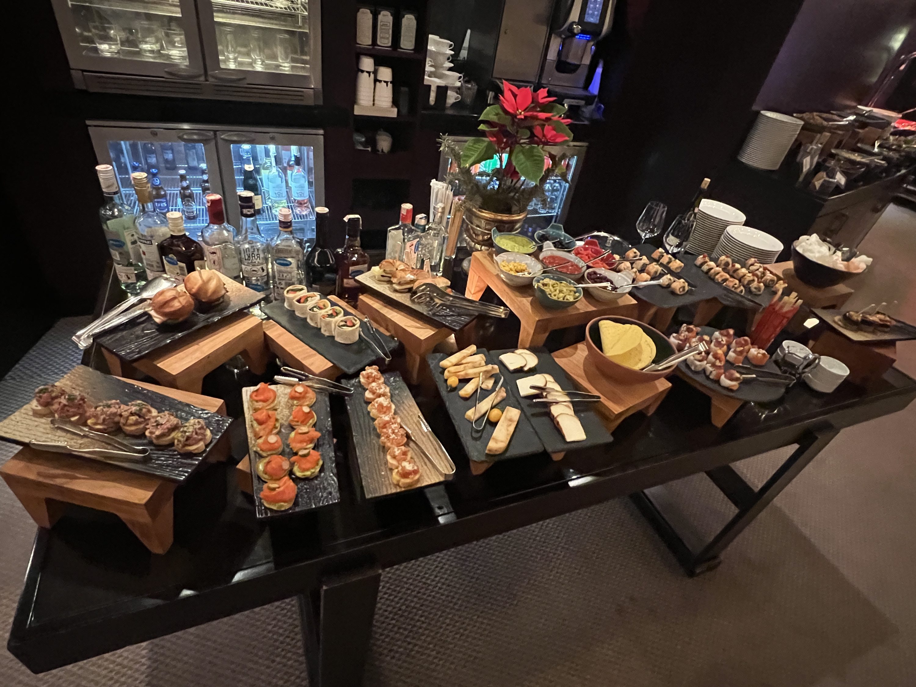 Grand Club Lounge Food Spread