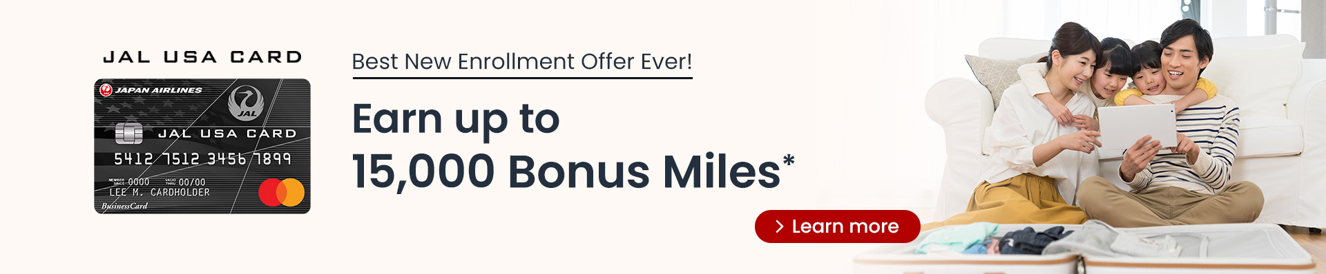 JAL USA CARD bonus
