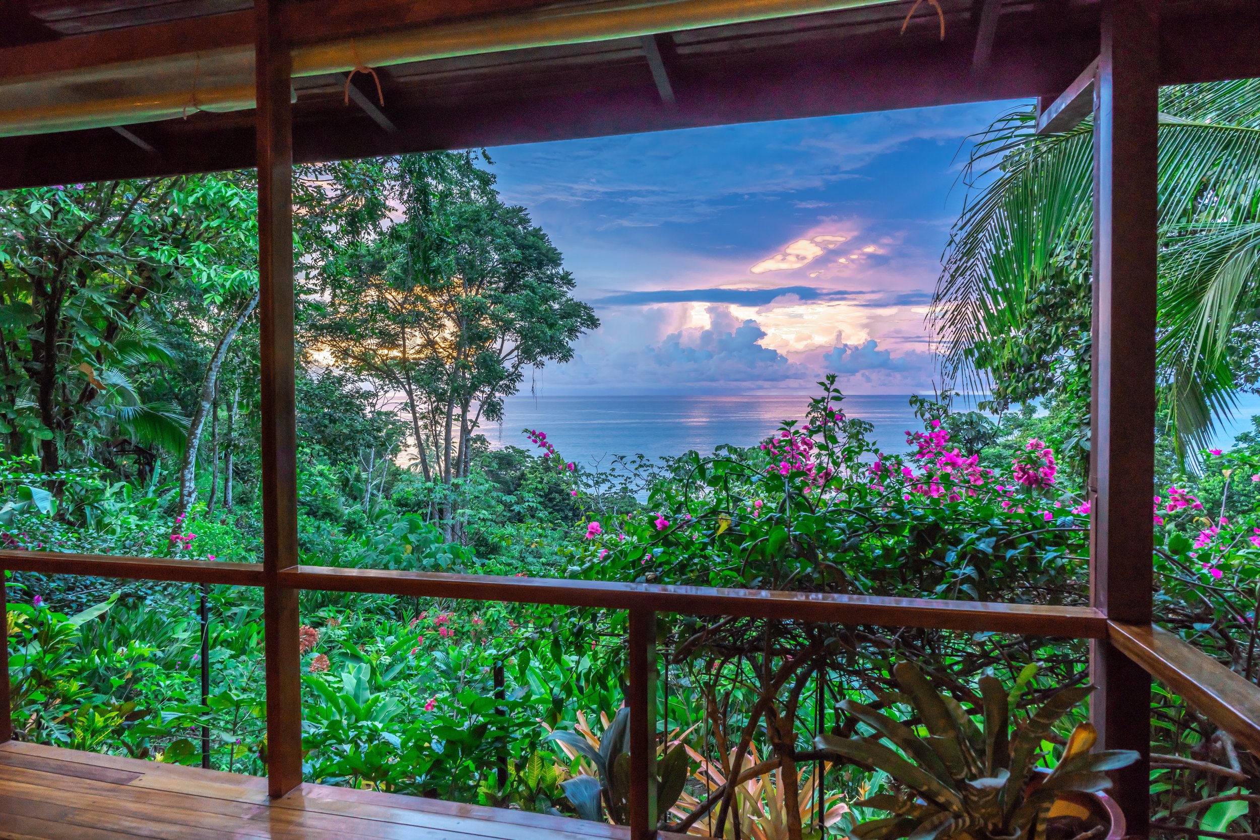 The view from La Paloma Lodge in Drake Bay, Osa Peninsula Costa Rica
