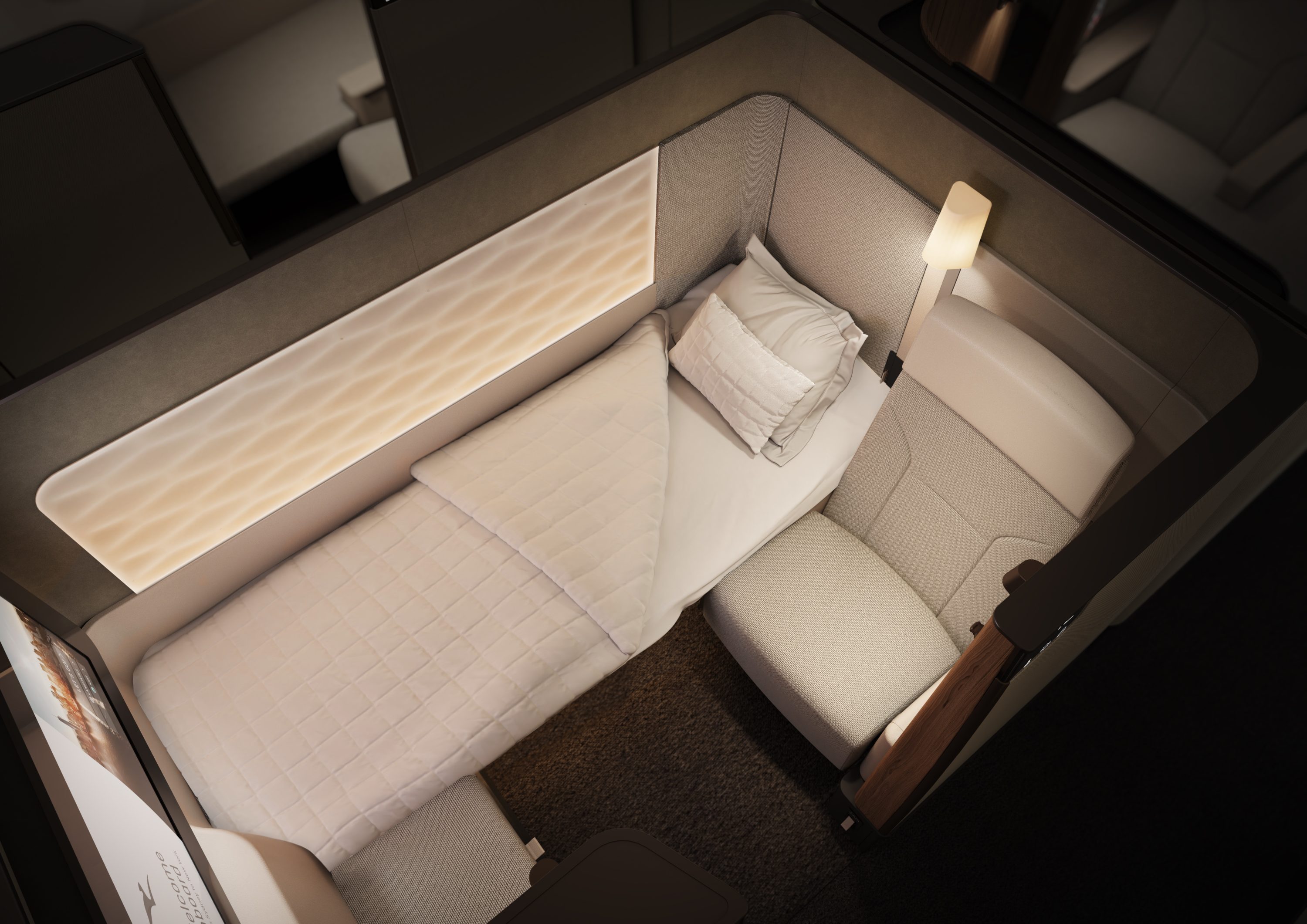 Qantas First A350 Cabin