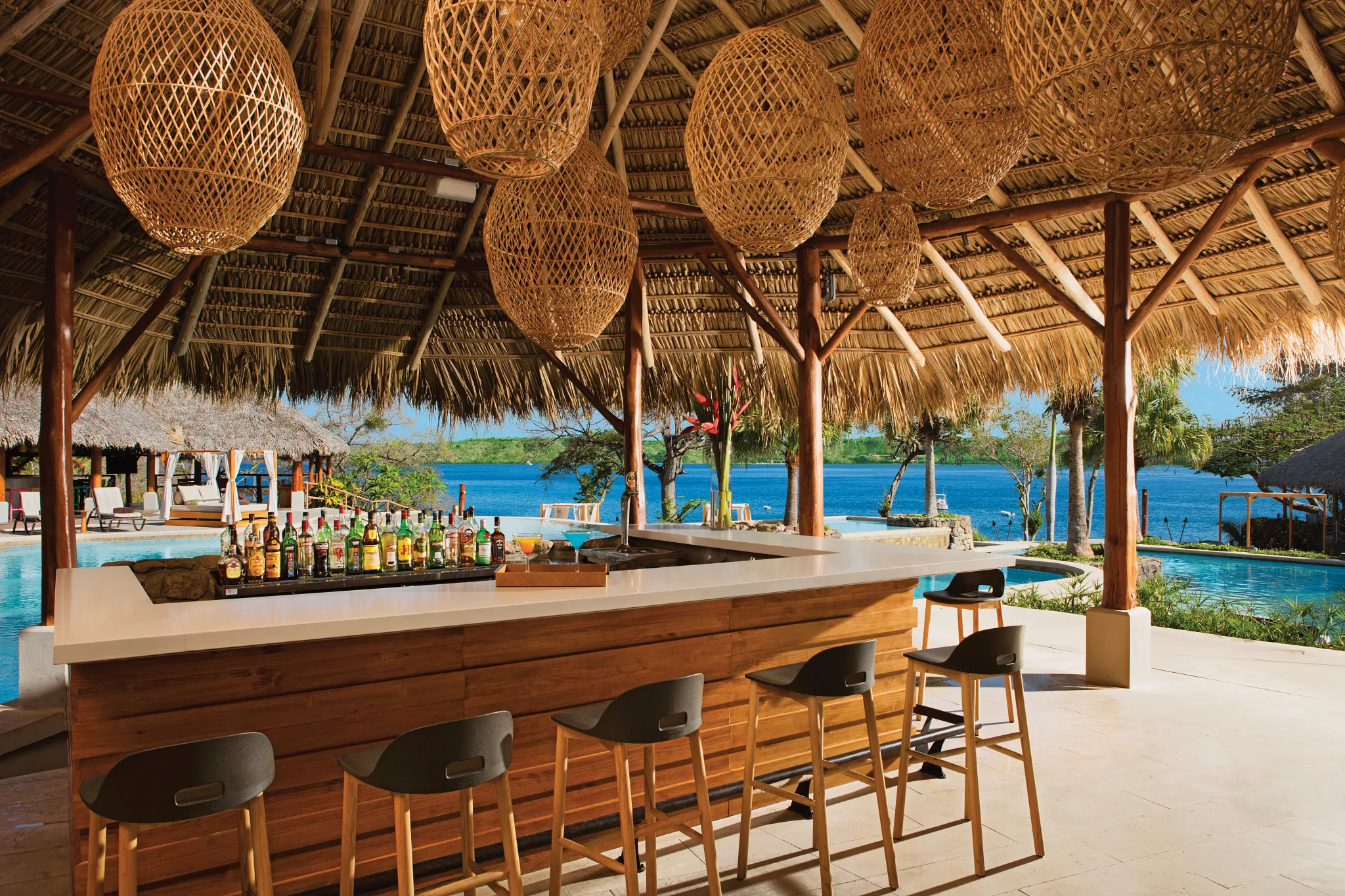 A photo of a bar at Secrets Papagayo Costa Rica.