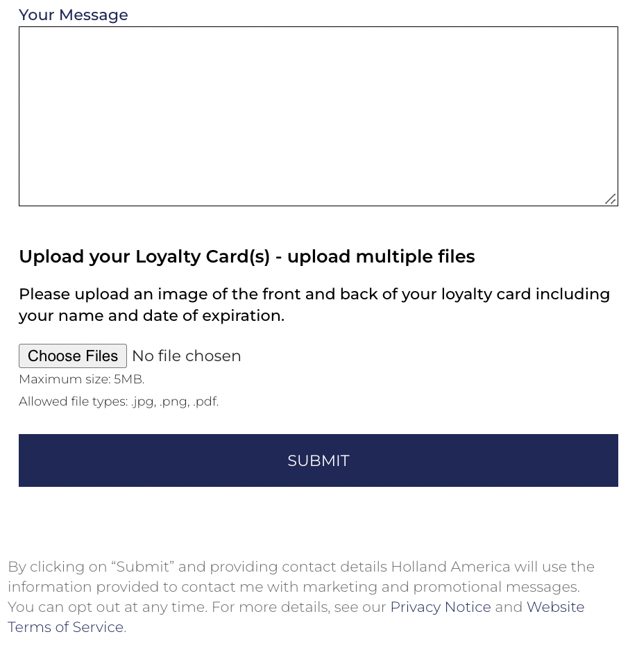 Holland America status match screenshot 
