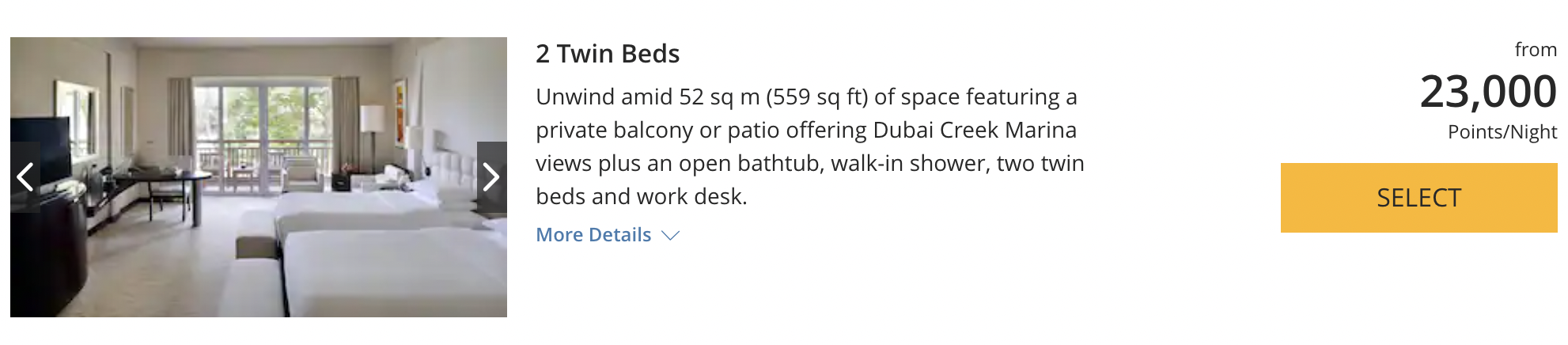Park Hyatt Standard Award Cost
