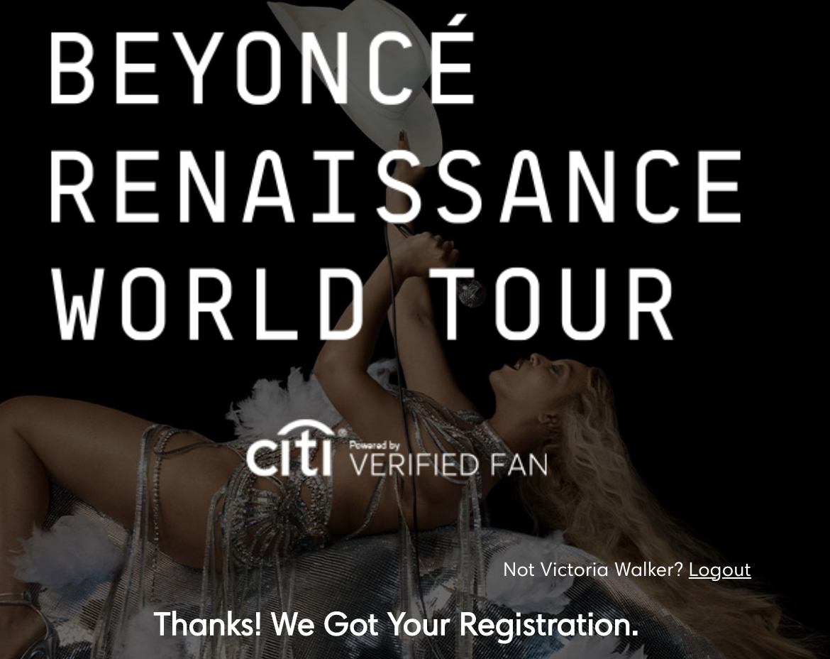 Beyonce Citi 
