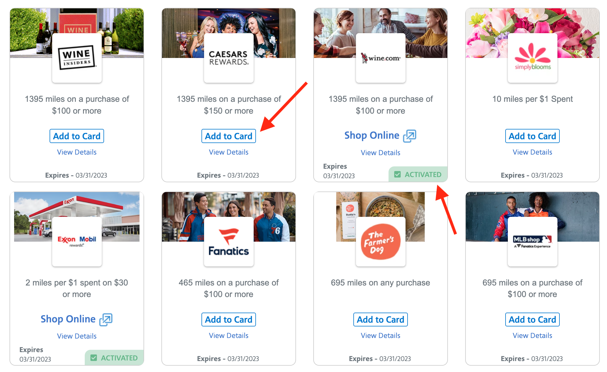 SimplyMiles offers