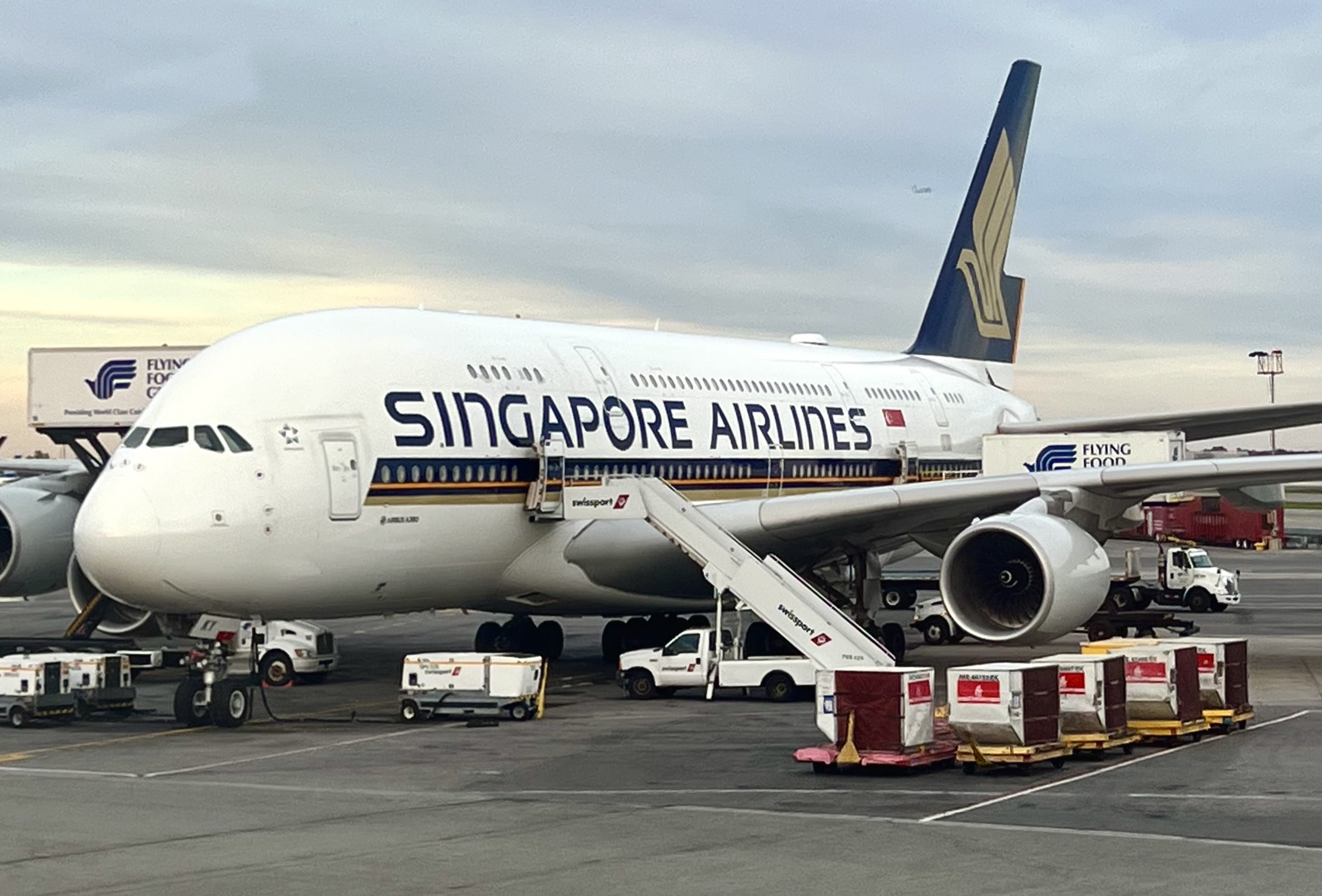 Singapore Airlines A380 at JFK Singapore Airlines A380 at JFK