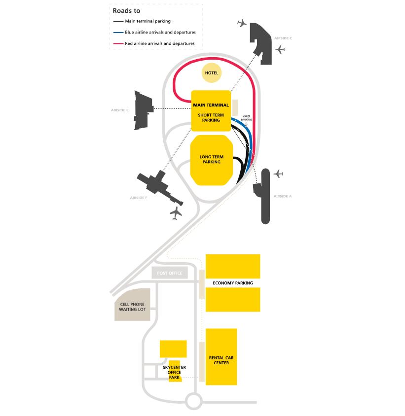 Tampa International Airport Parking Map