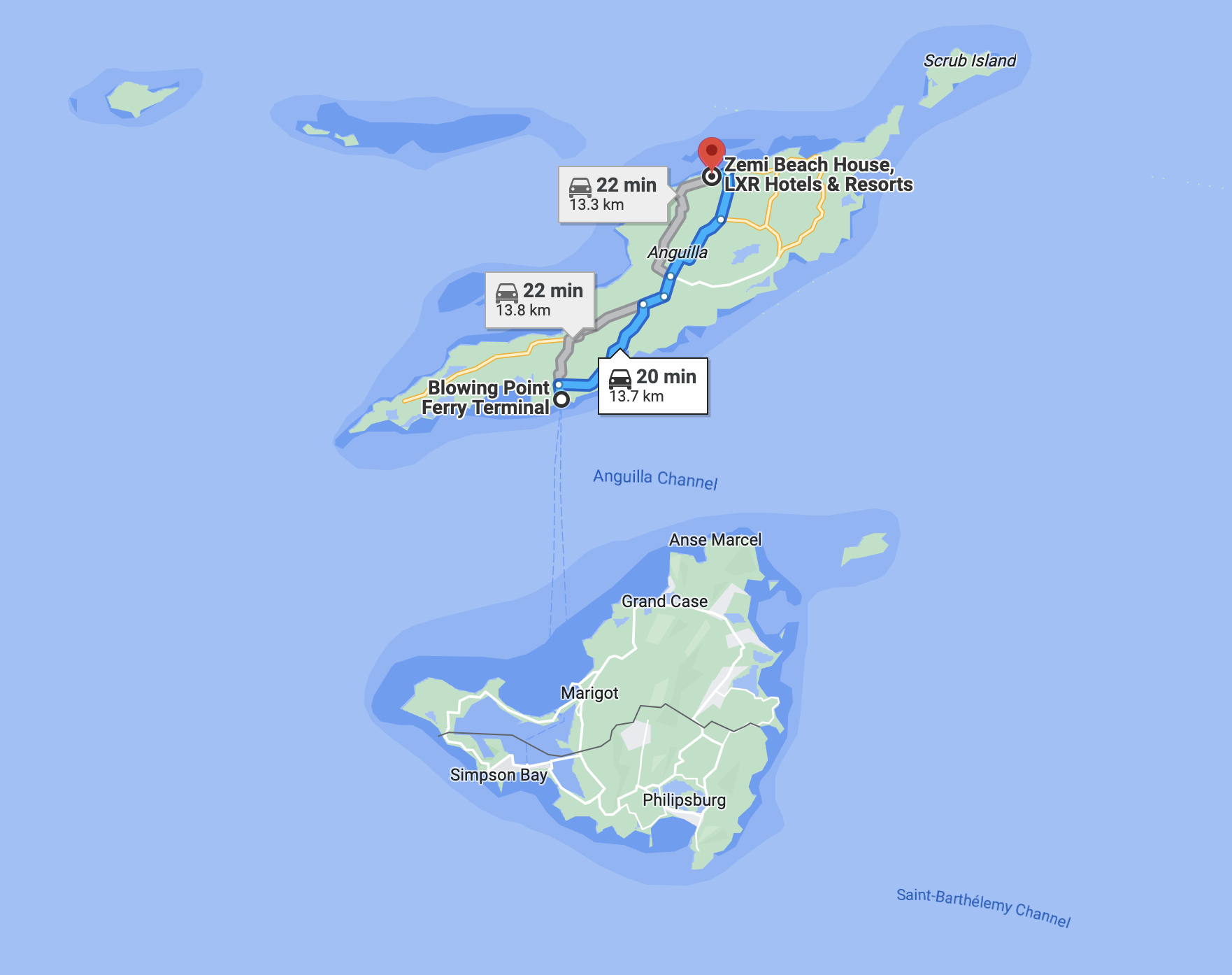 Zemi Beach House Map
