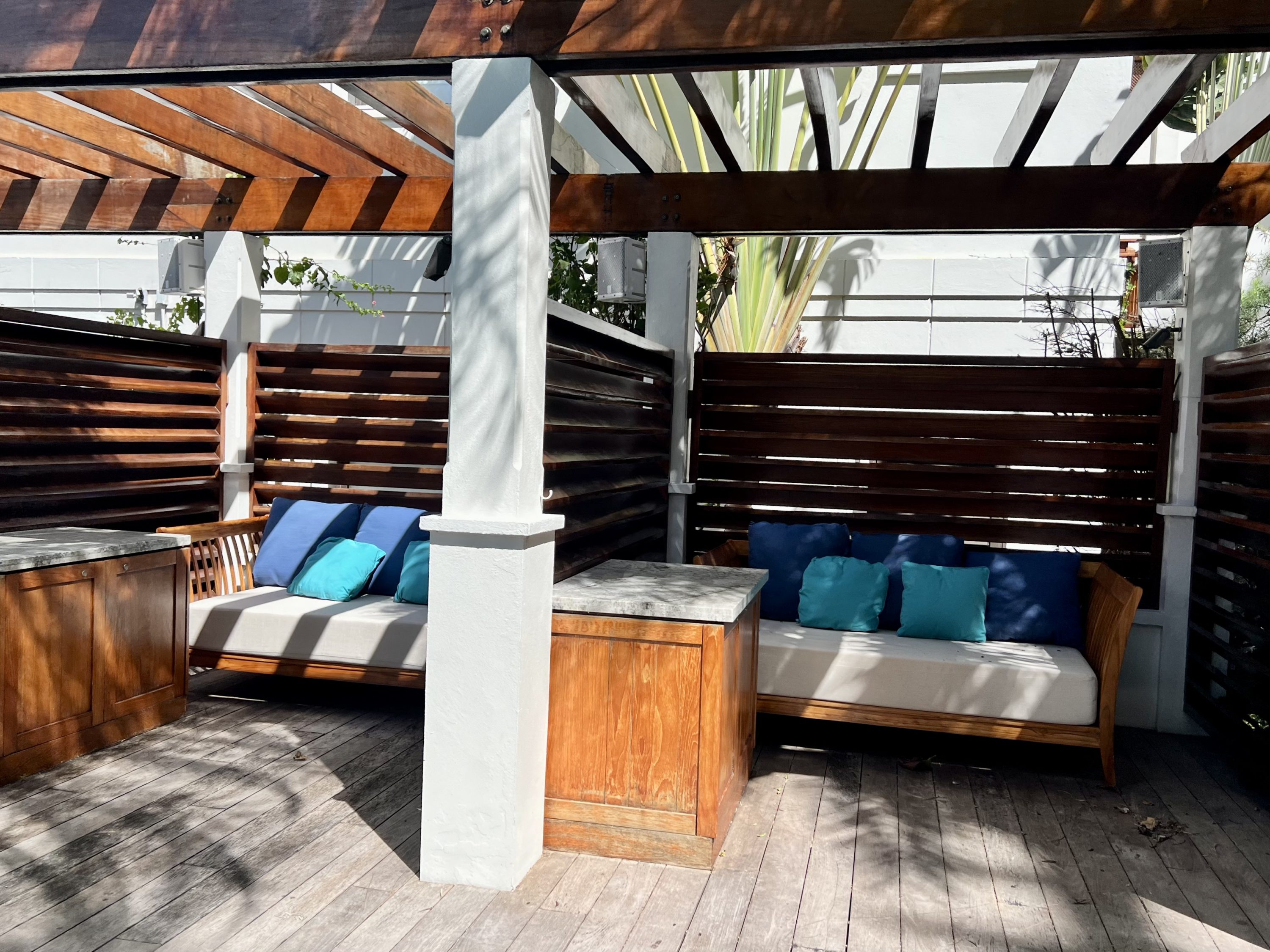 Zemi Beach House Pool Shaded Seating Areas