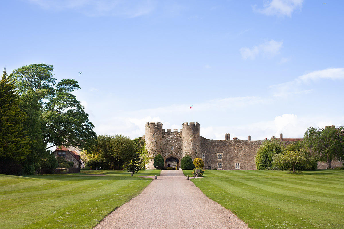 A view of Amberley Castle in West Sussex, U.K.