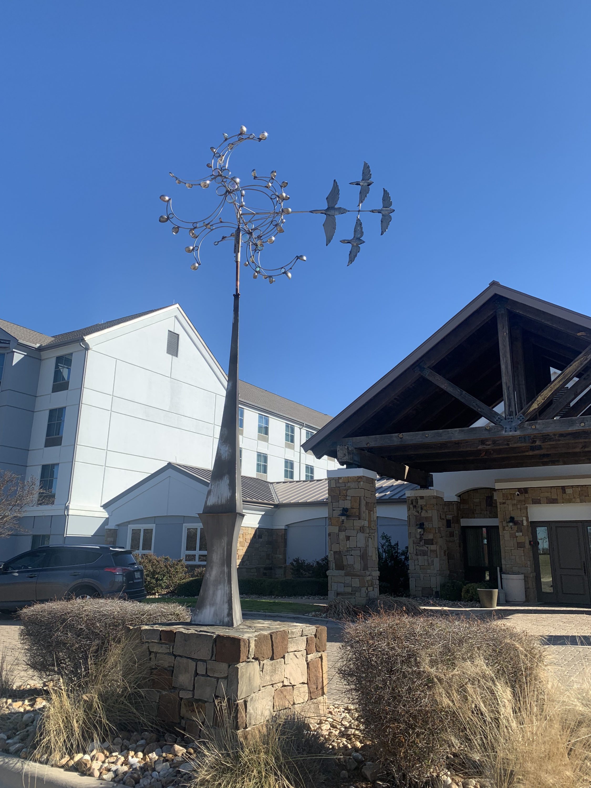 Art installation at Homewood Suites Austin Round Rock
