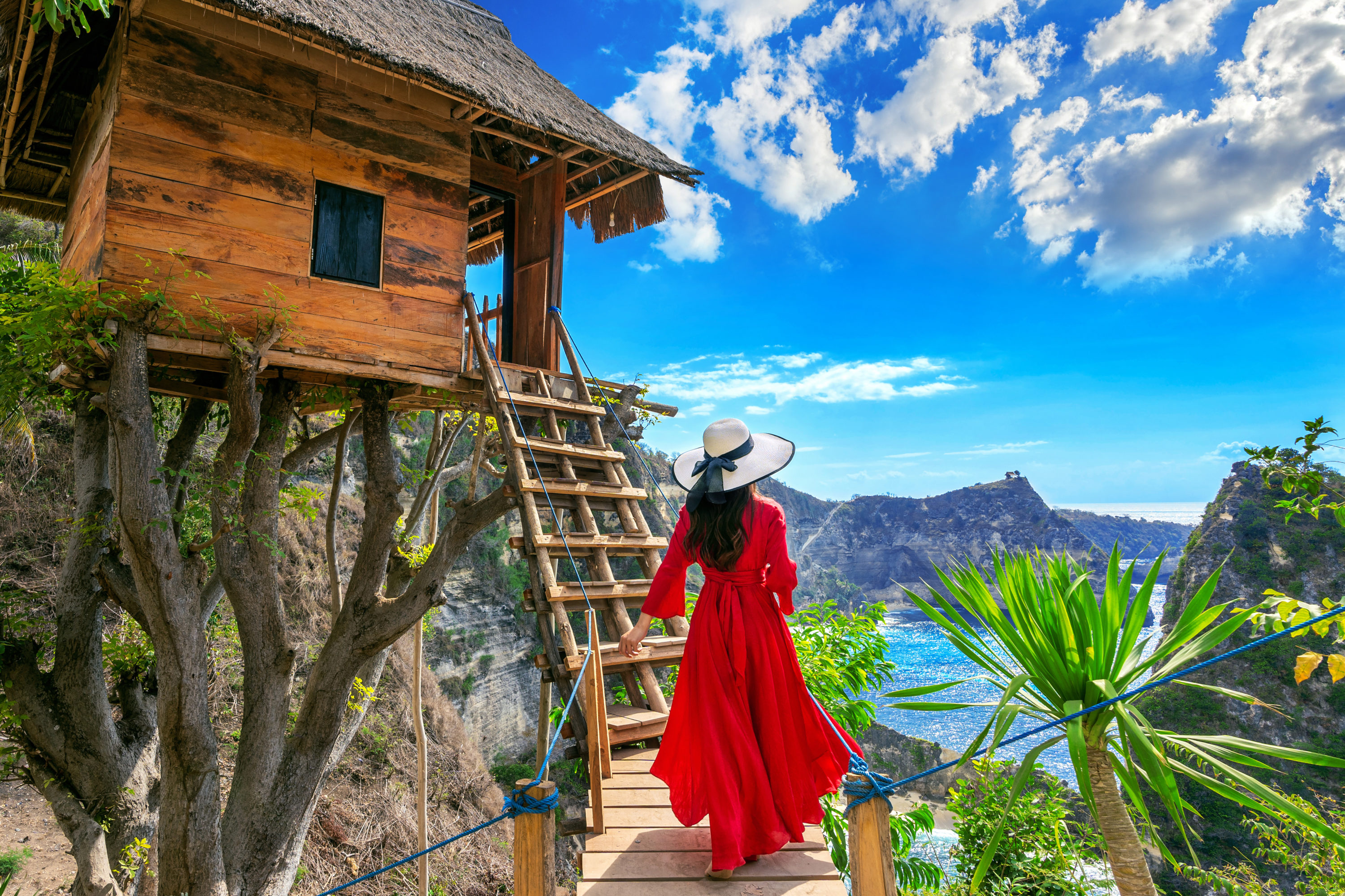 Atuh beach treehouse Nusa Penida island Bali Indonesia