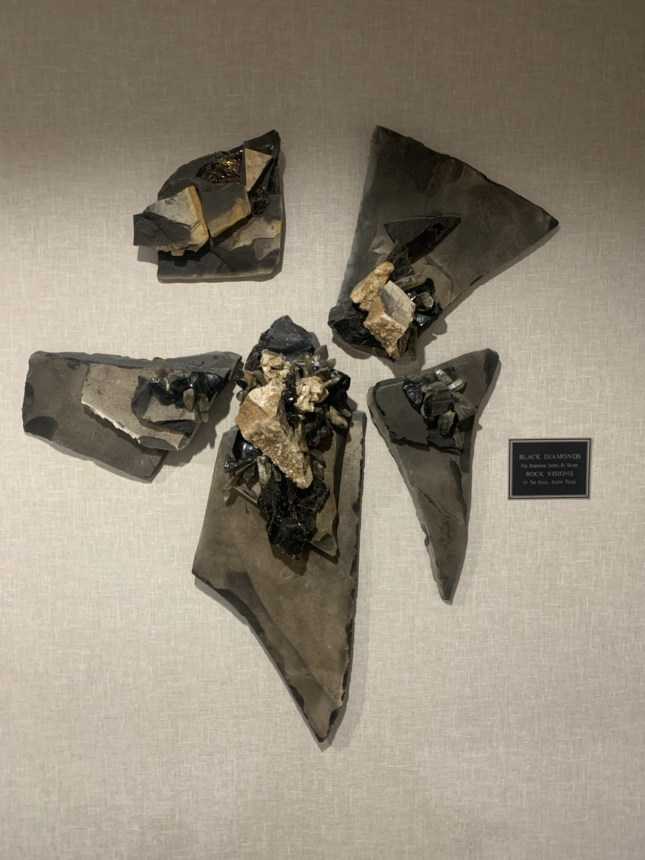 Black diamond art at Homewood Suites Austin Round Rock