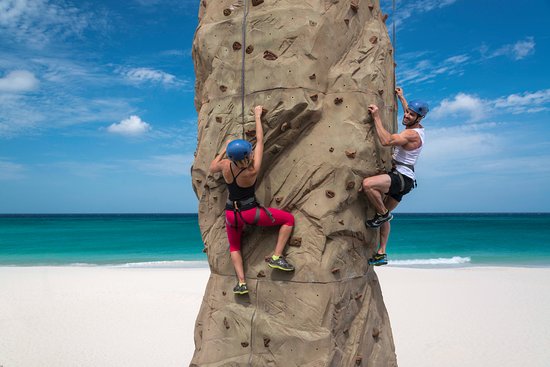 Divi Dutch Village Resort rock climbing wall