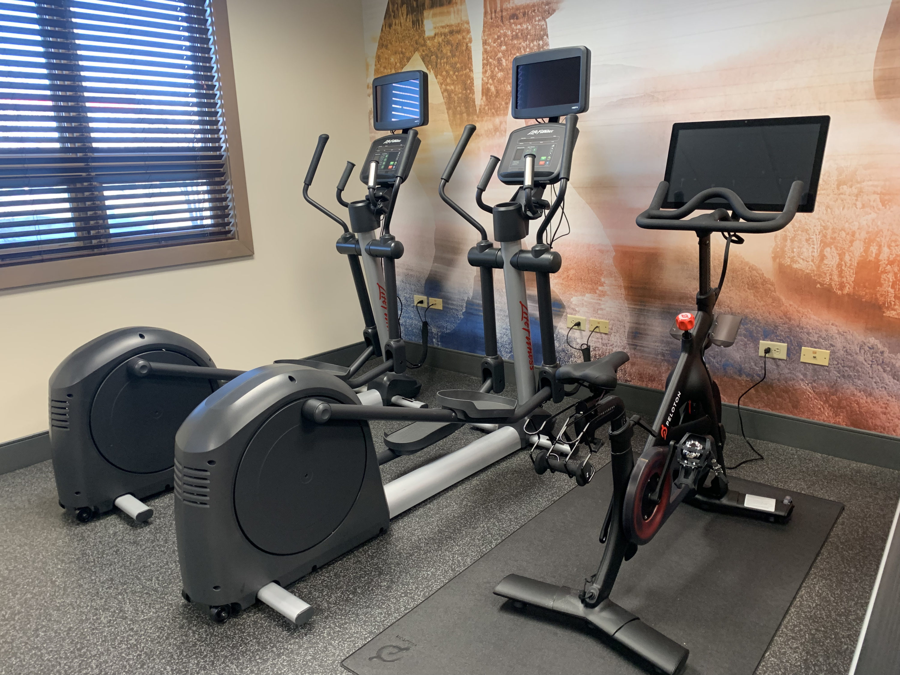 Ellipticals and bike at Homewood Suites Austin Round Rock