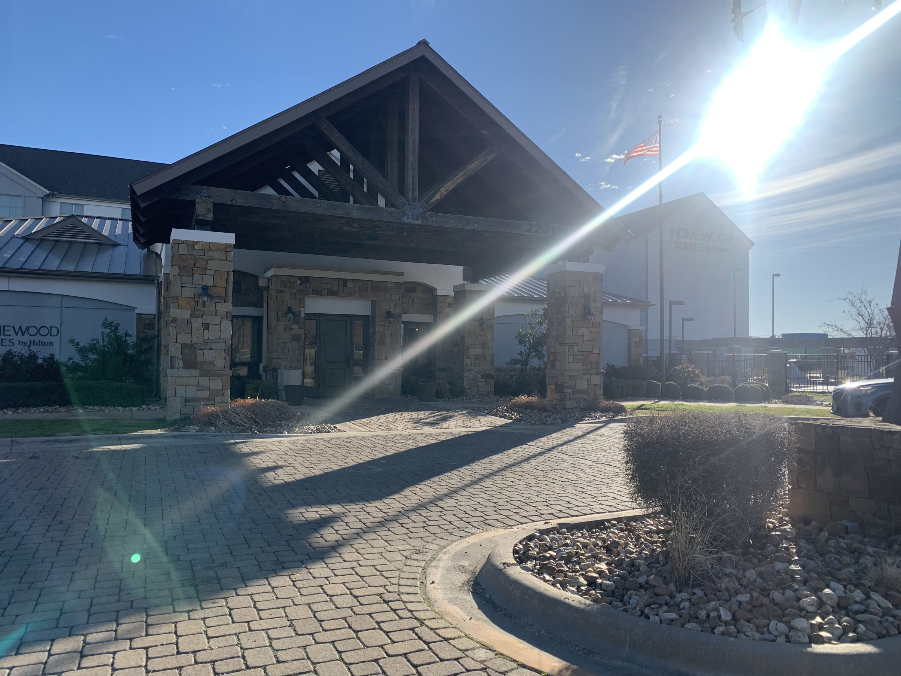 Front entrance at Homewood Suites Austin Round Rock