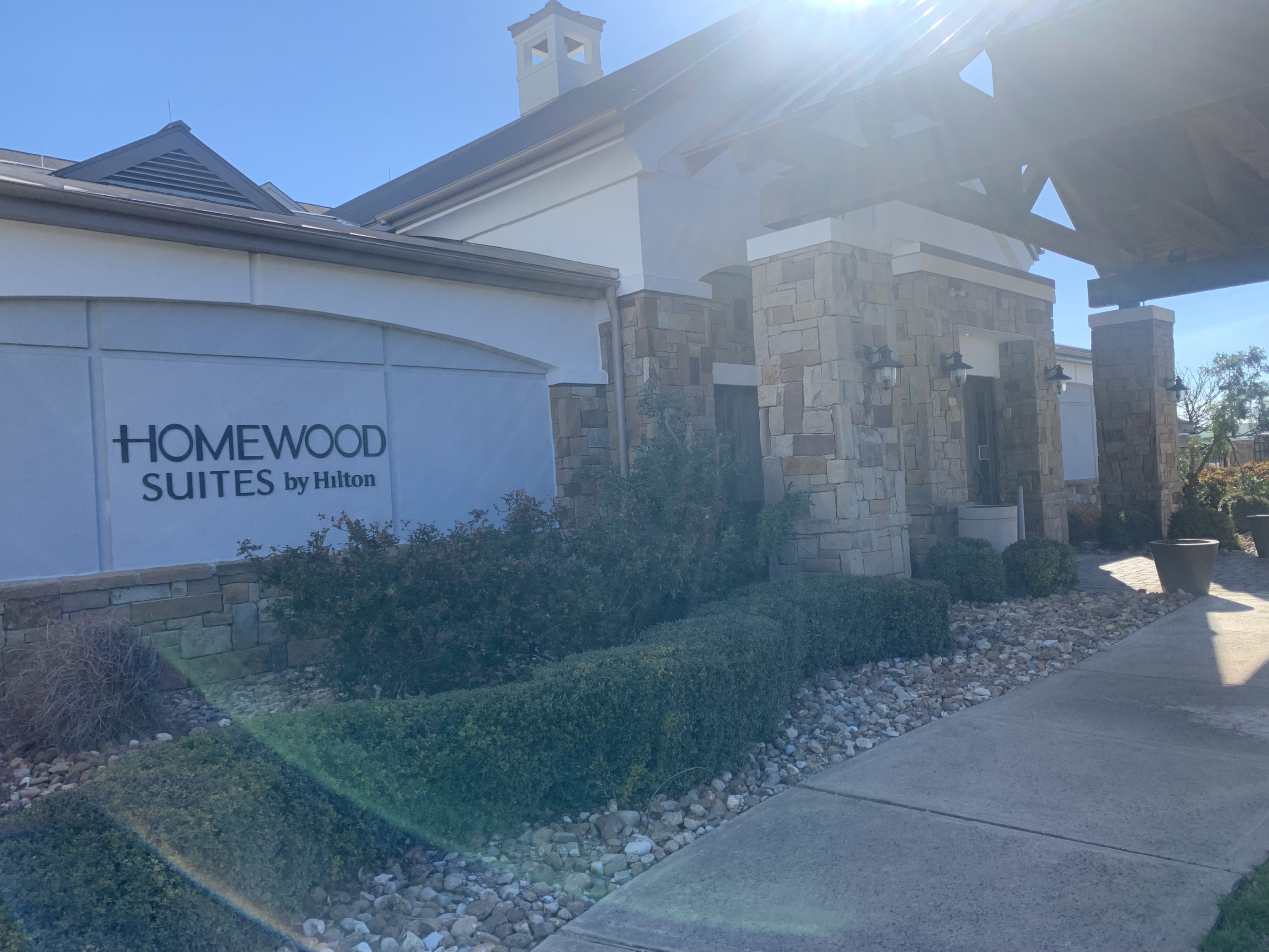 Front entrance at Homewood Suites Austin Round Rock