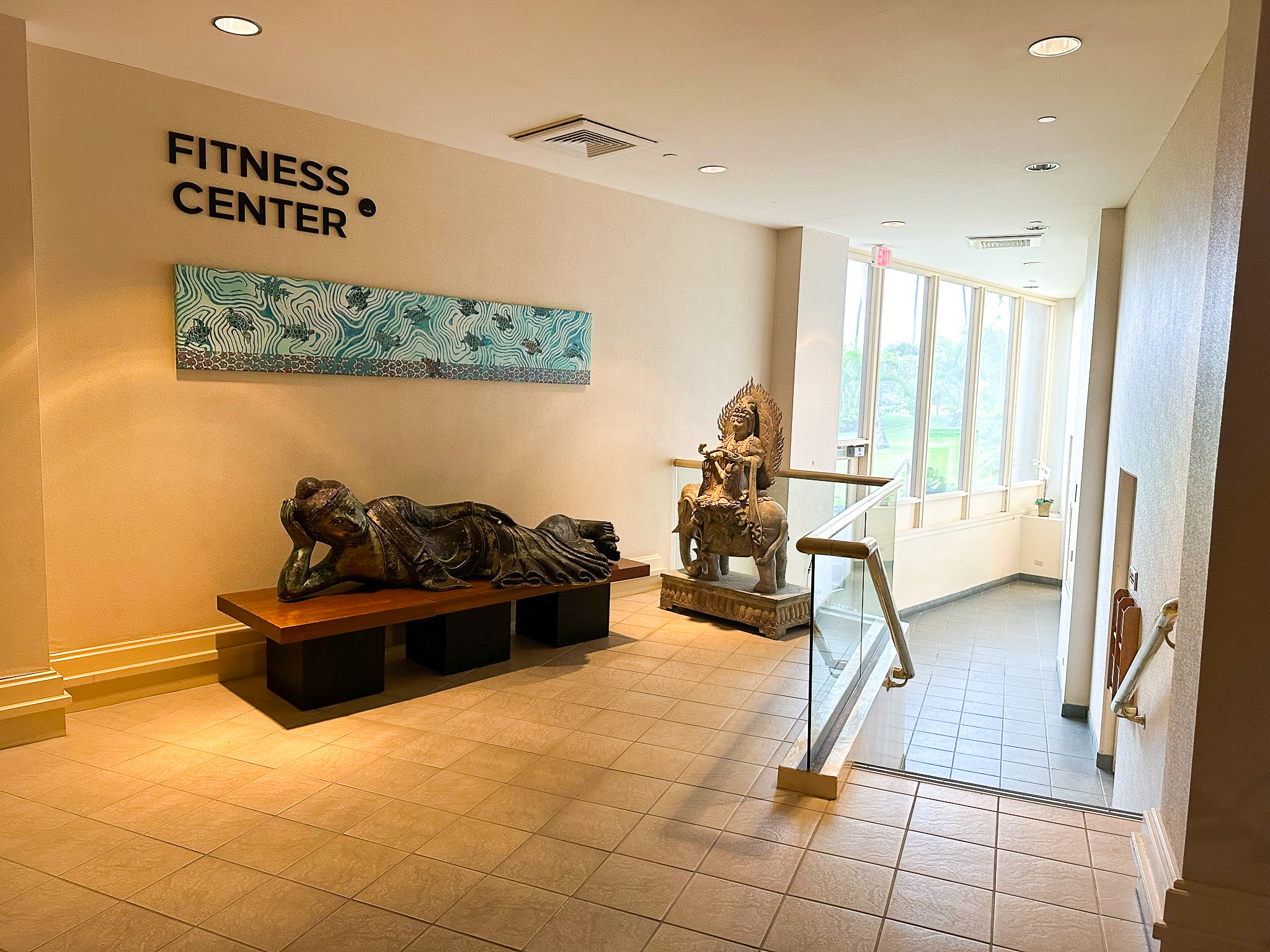 Hilton Waikoloa Village fitness center entrance