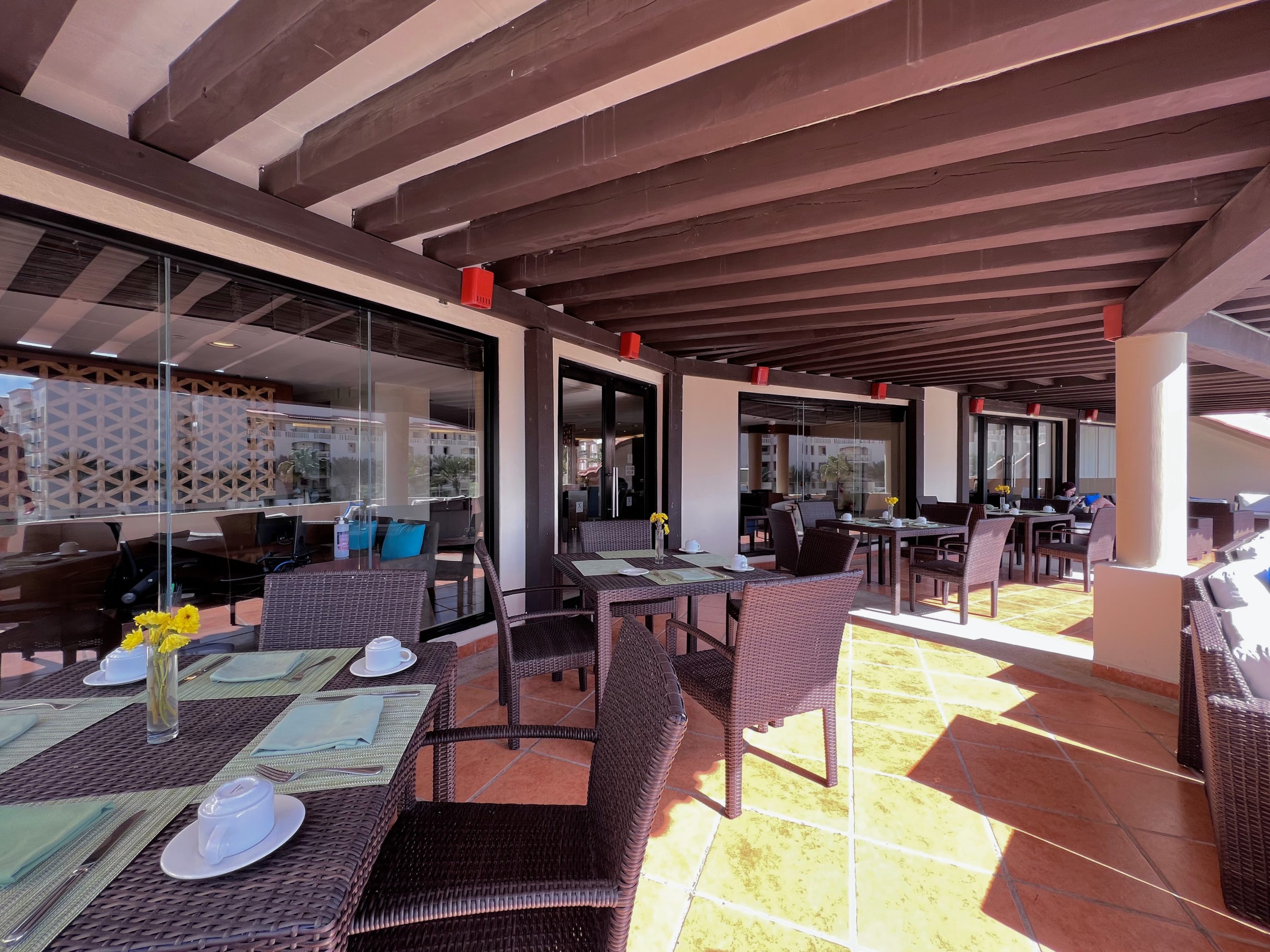 Hyatt Ziva Los Cabos Club Lounge outside patio