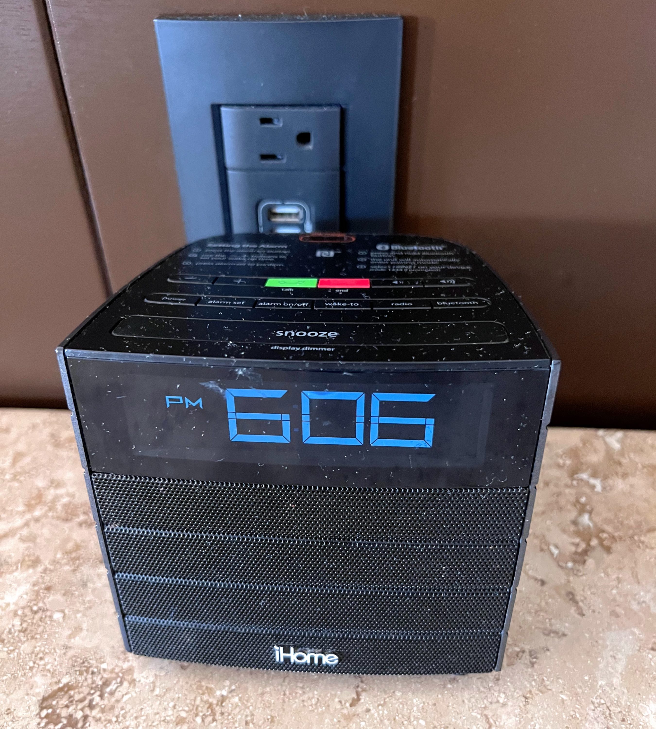 Hyatt Ziva Los Cabos room alarm clock