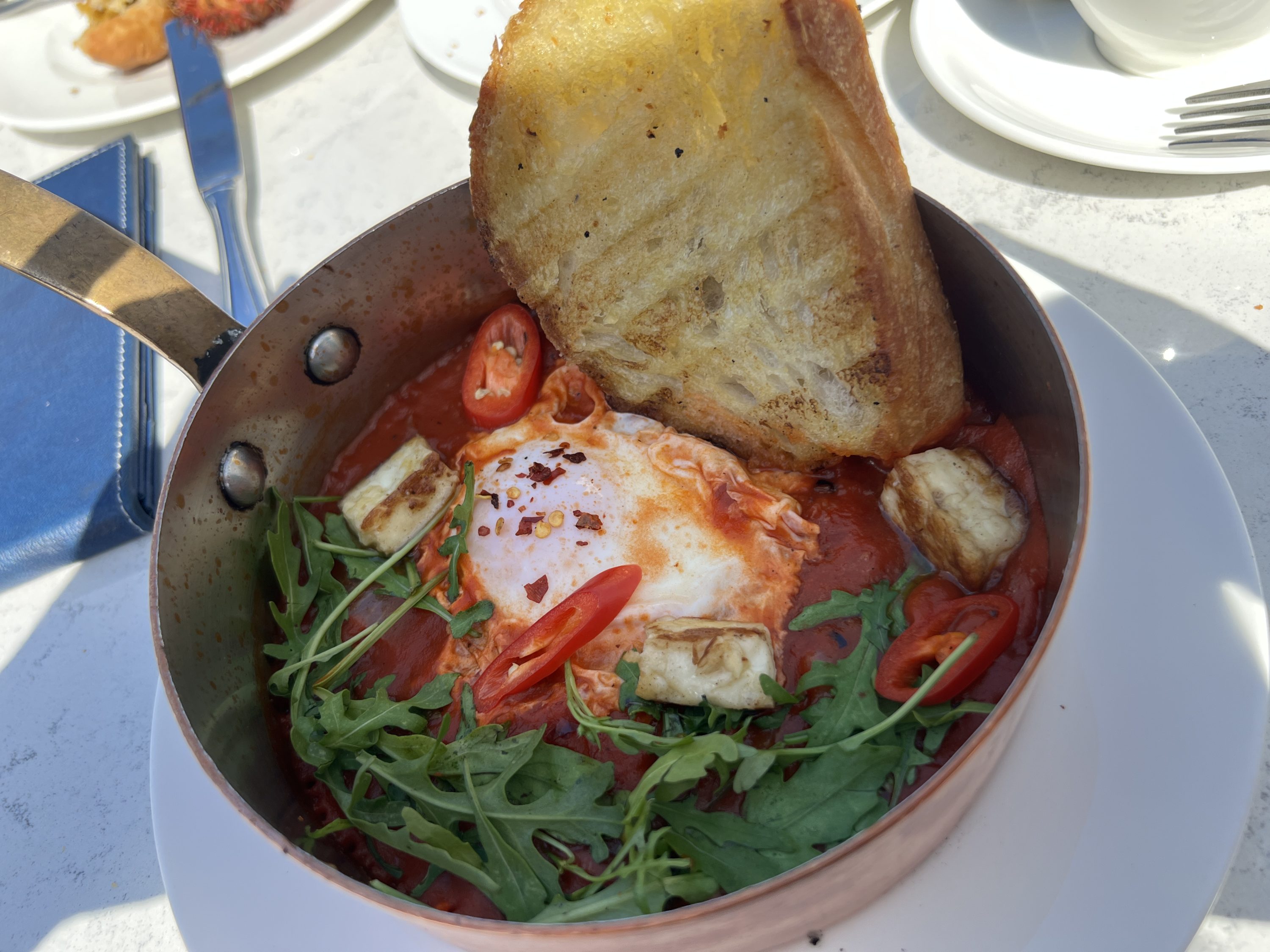 Brasserie du Park Park Hyatt Dubai baked shakshuka