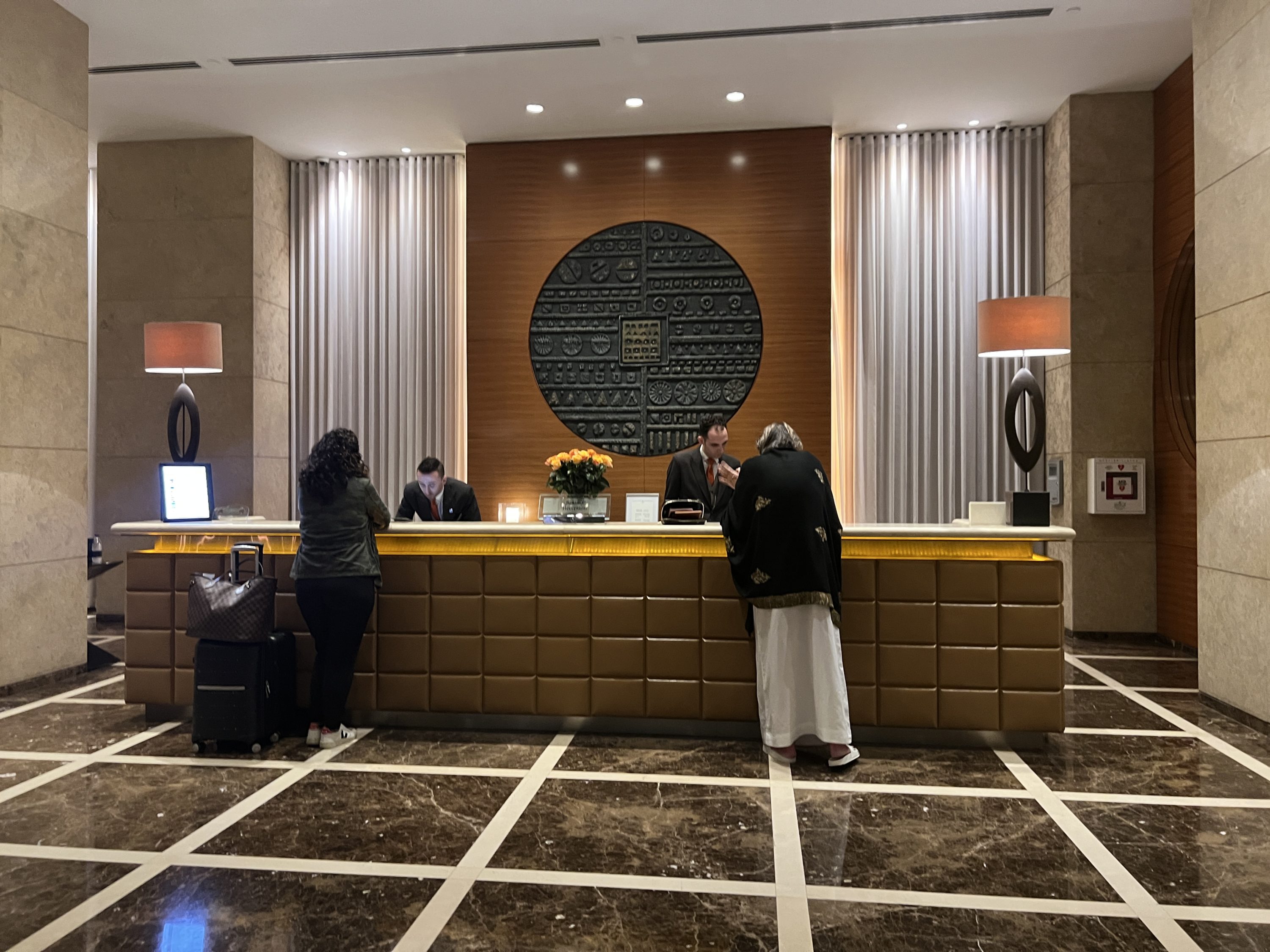 Check-in desk Grosvenor House Dubai