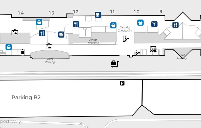 John Wayne Airport Terminal B Departures