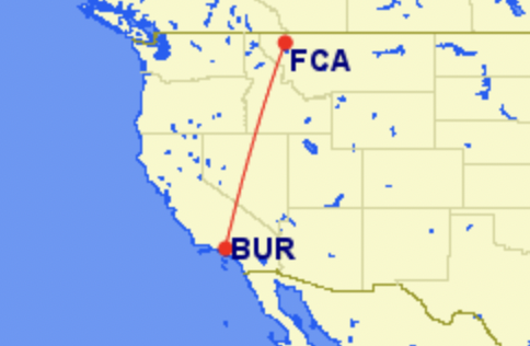 Kalispell to Burbank Kalispell to Burbank