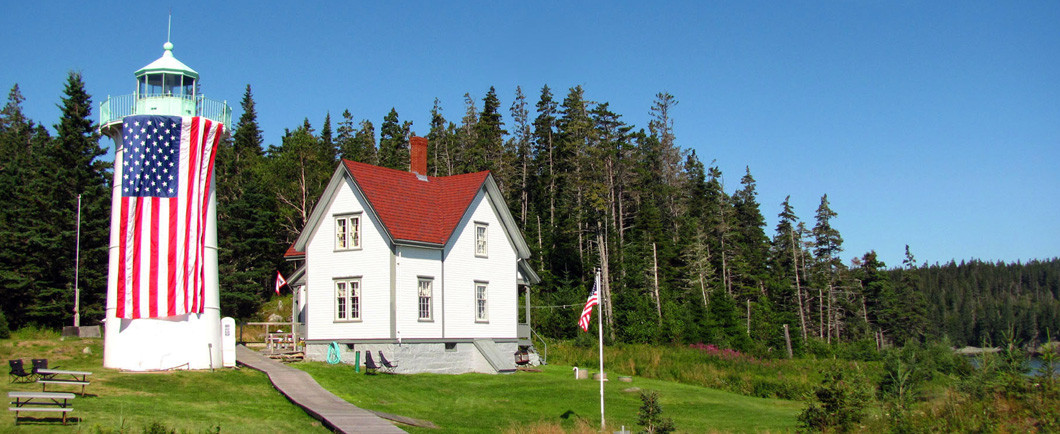 Little River Lighthouse in Rockland, Maine