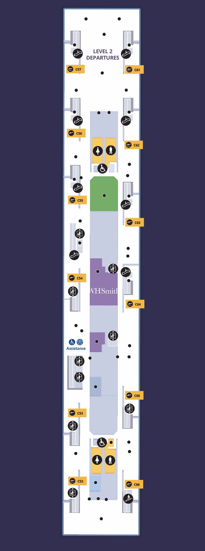 London Heathrow Airport Terminal 5 Gates C52-C66